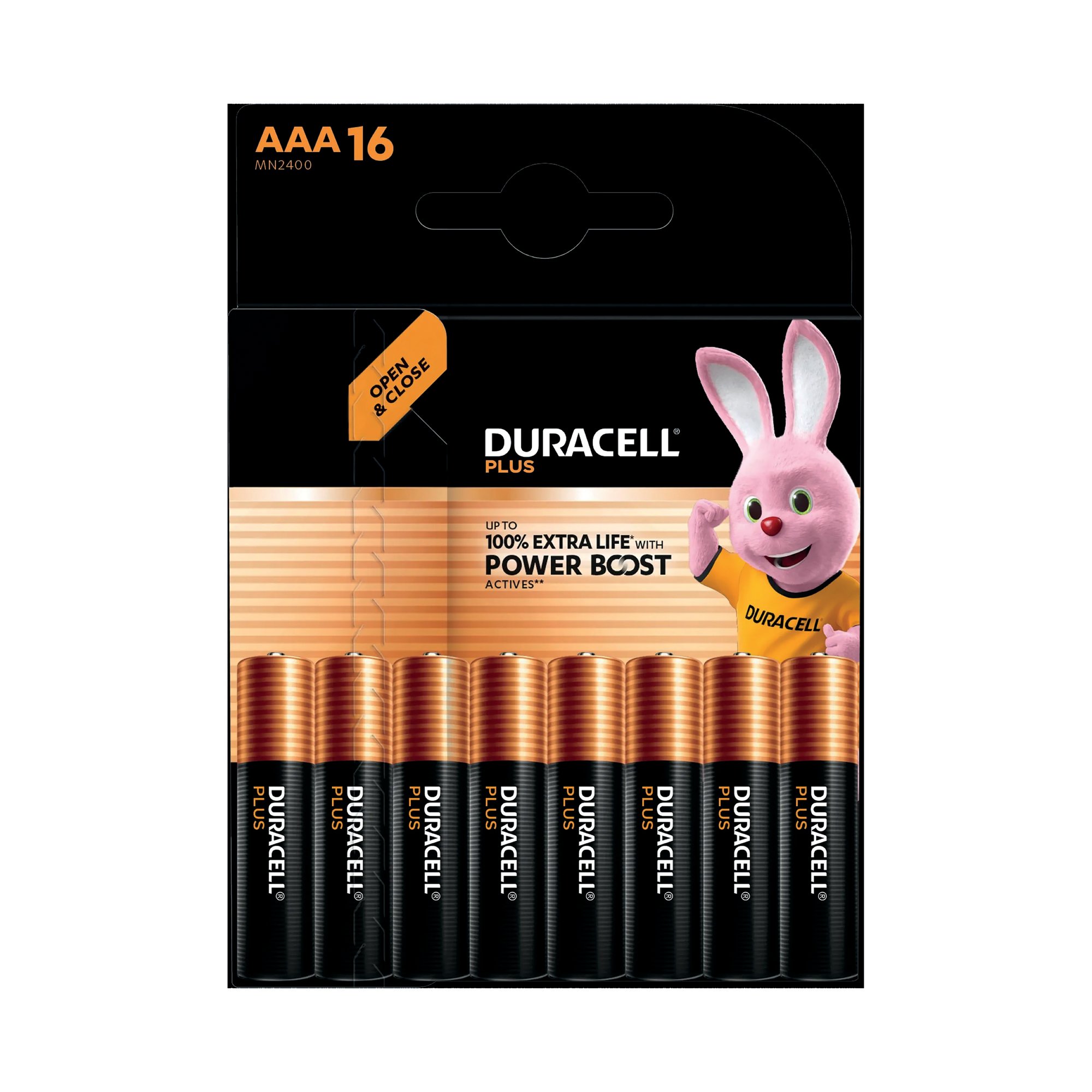 DURACELL PLUS AAA BATTERY ALK PK16