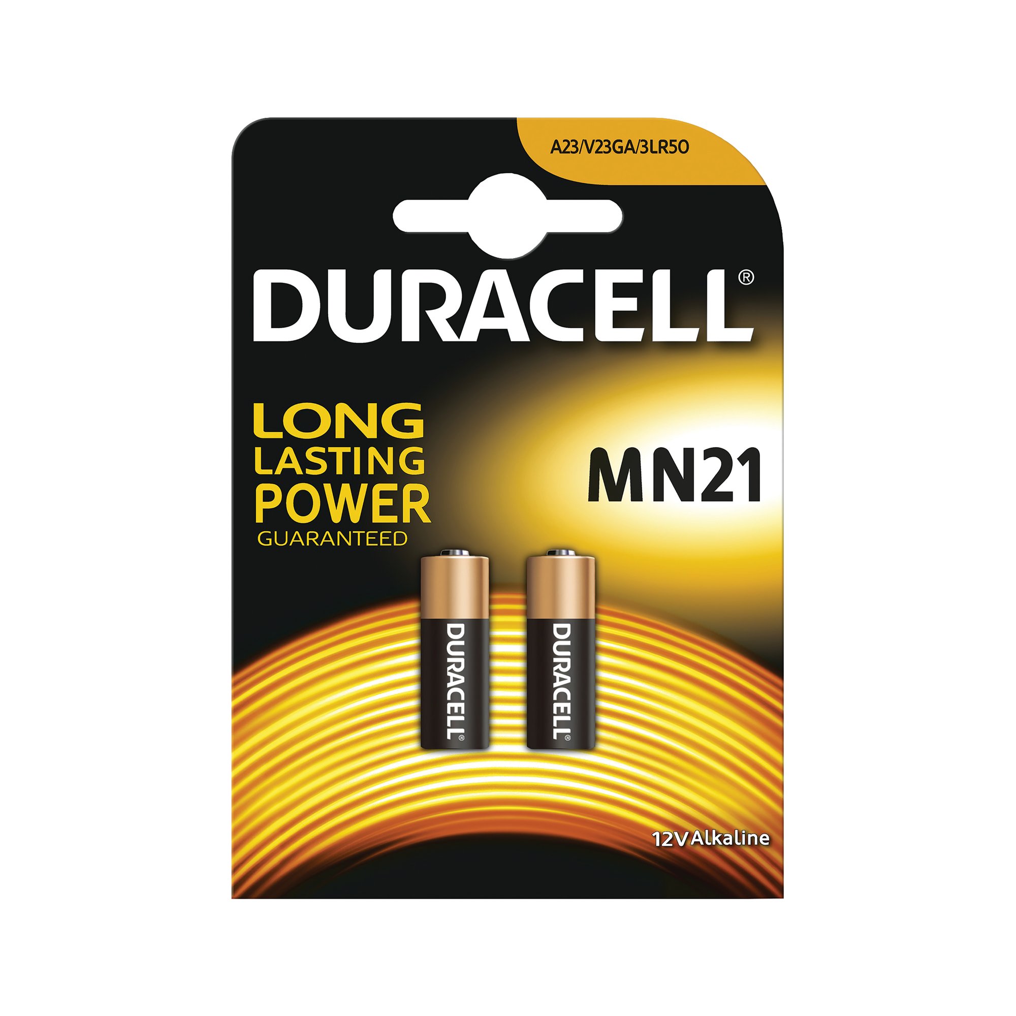 DURACELL CAR ALARM BAT 12V MN21 PK2