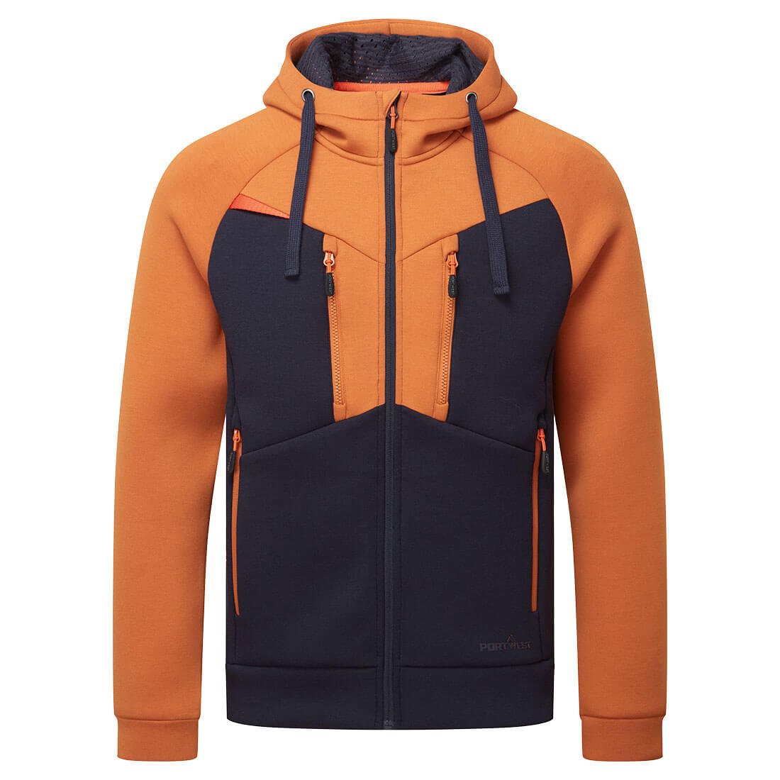 DX4 ZIPPED HOODIE RUST M