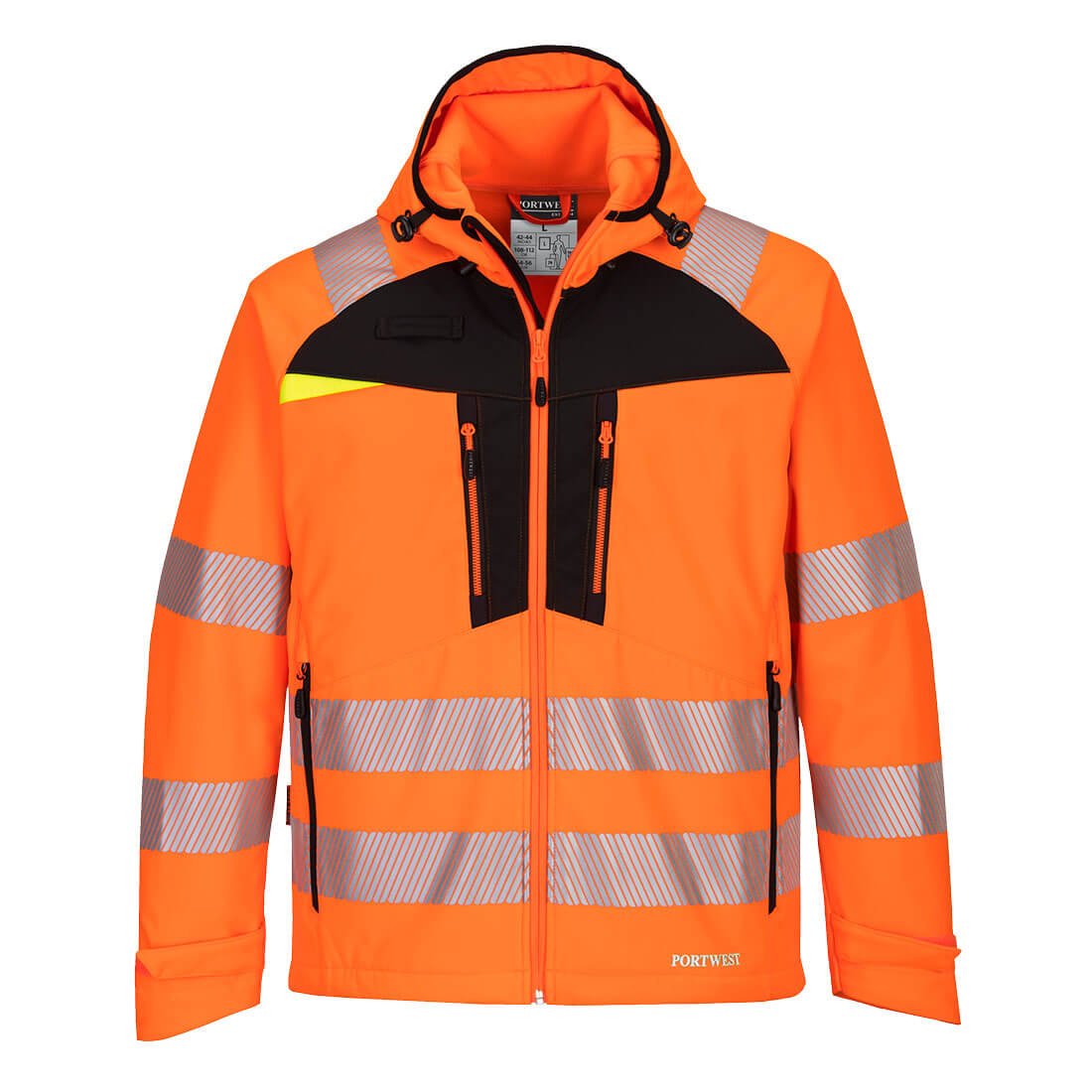 DX4 HI-VIS SOFTSHELL 3L ORG/BLK XXL