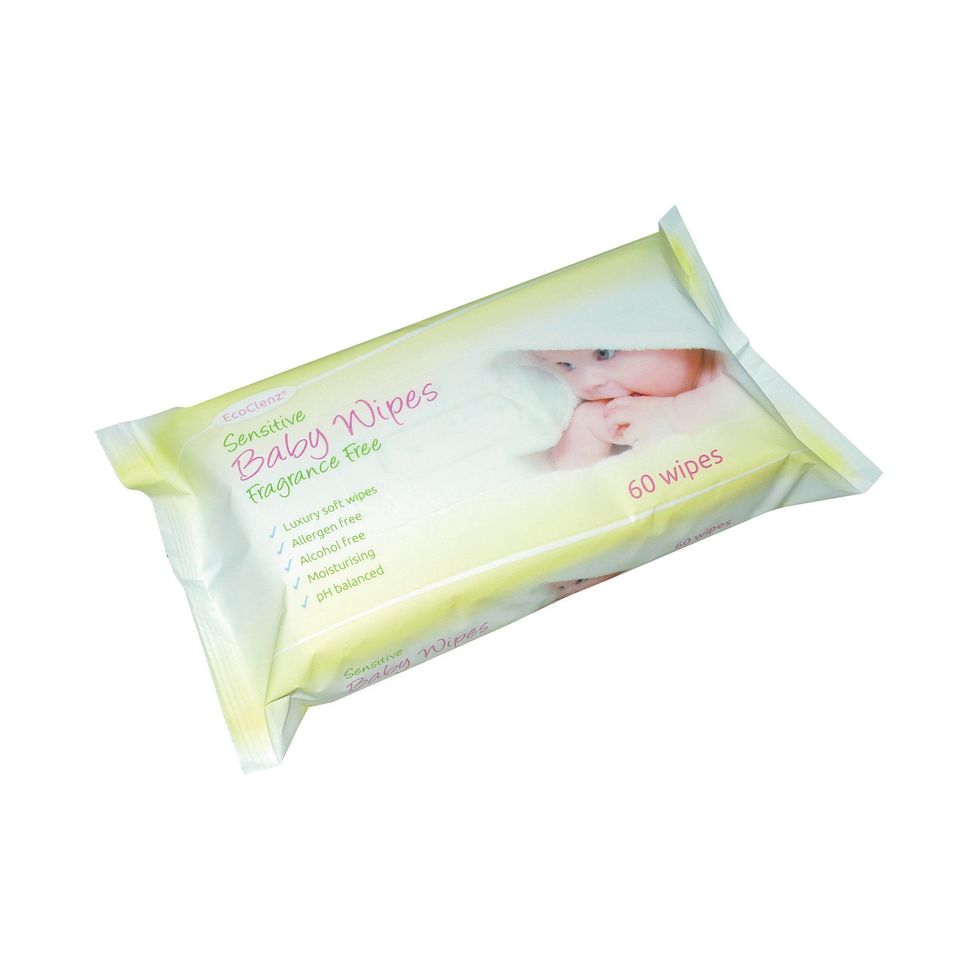 ECOCLENZ BABY WIPES FRAG FREE PK12