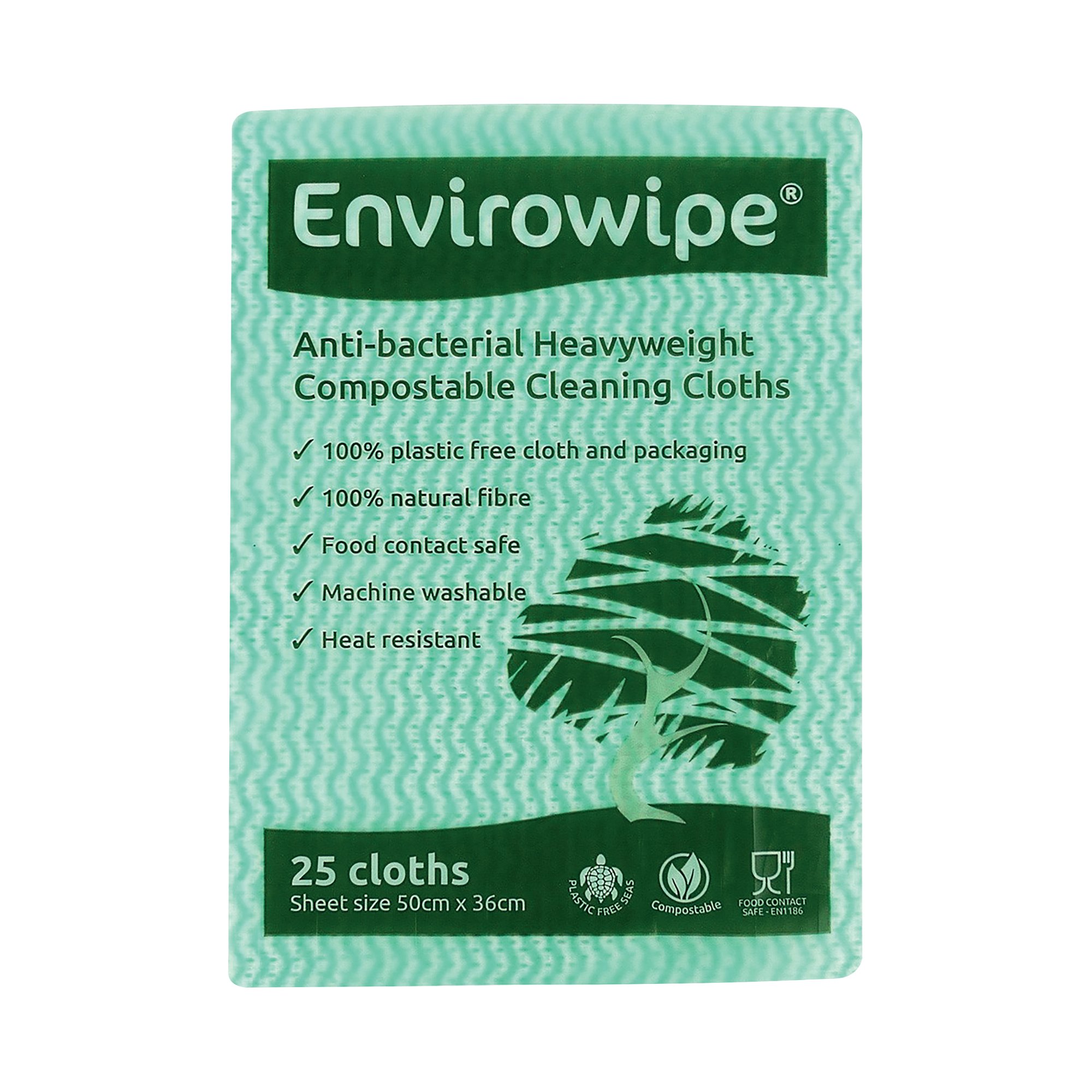 ENVIROWIPE FOLDED CLOTHS GREEN PK25