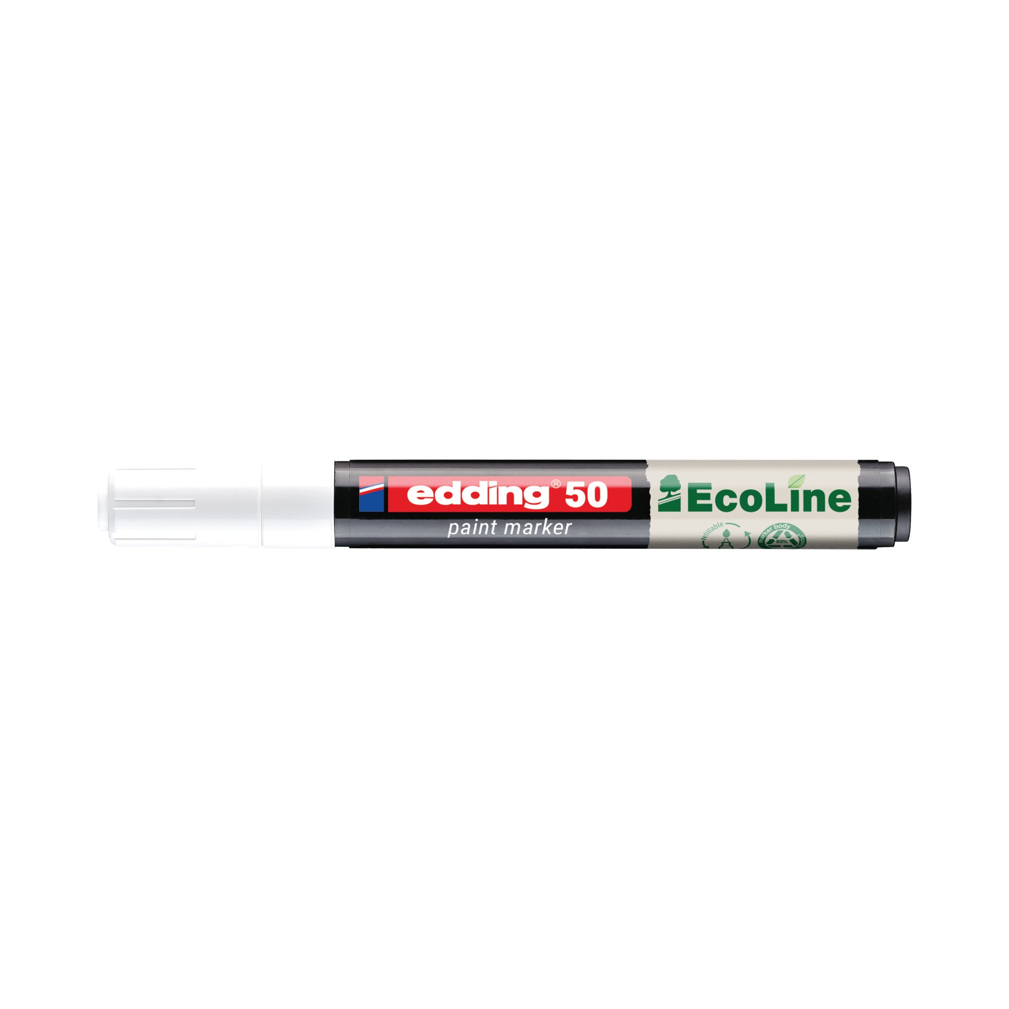 EDDING E-50 PAINT MARKER WHT PK10