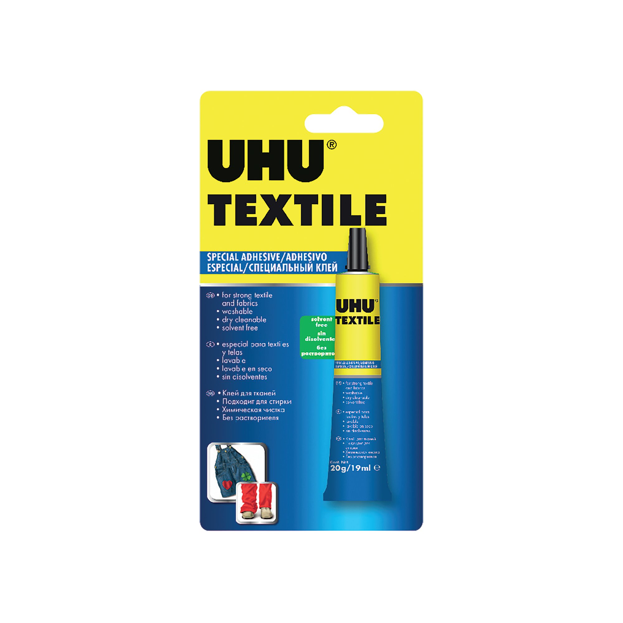 UHU 064662 FABRIC GLUE 19ML BLISTER