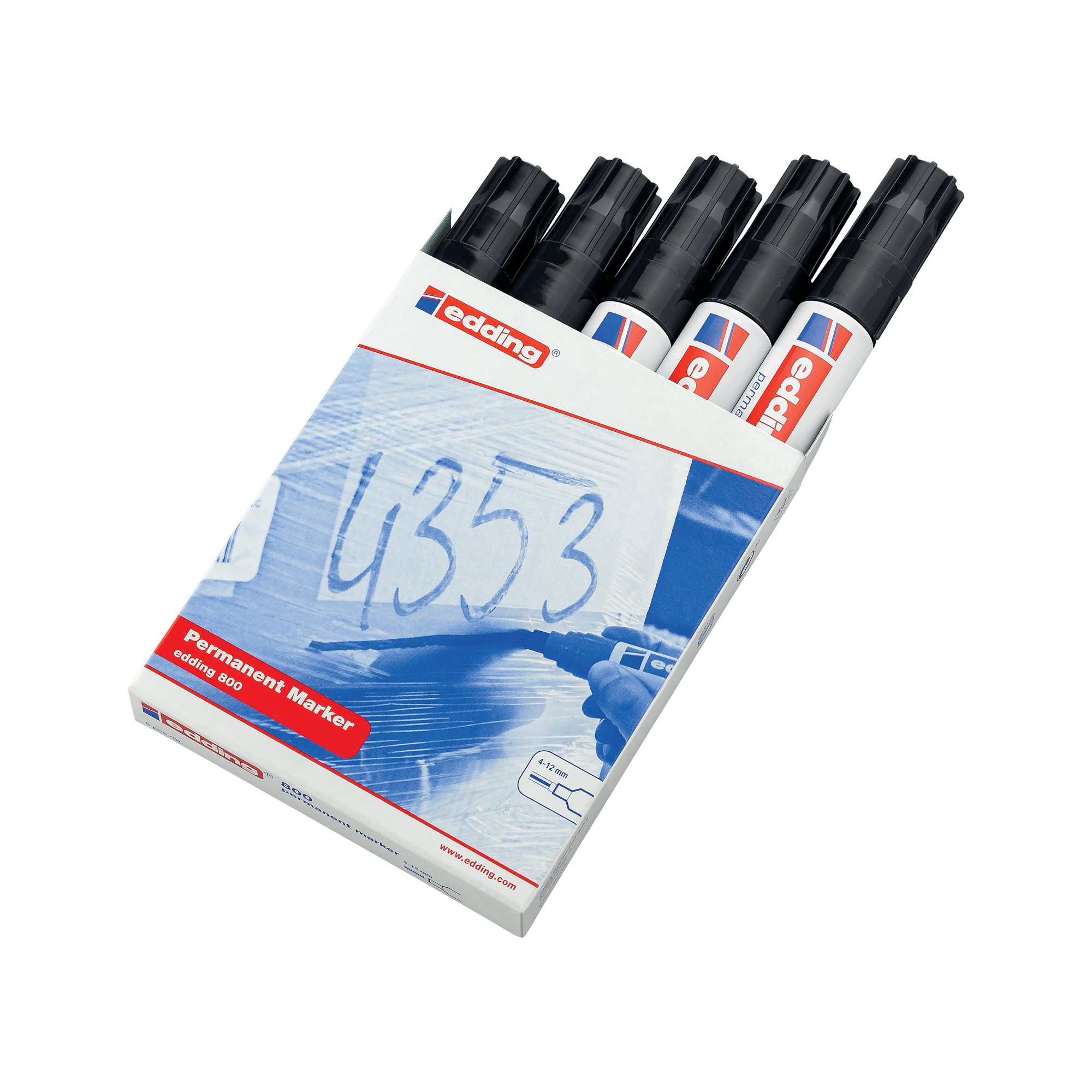 EDDING 800 PERM MARKER BROAD PK5