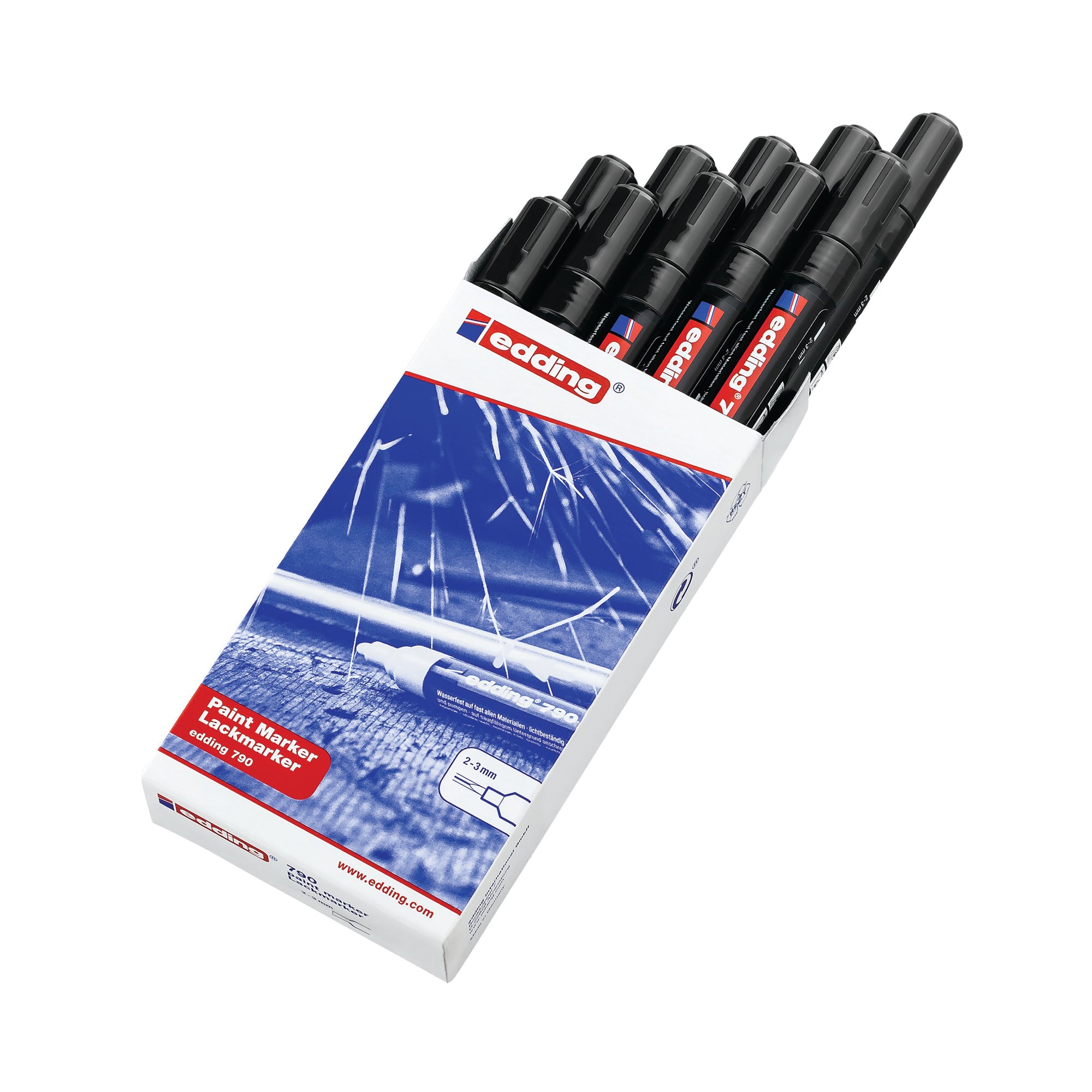 EDDING 790 PAINT MARKER BLACK PK10