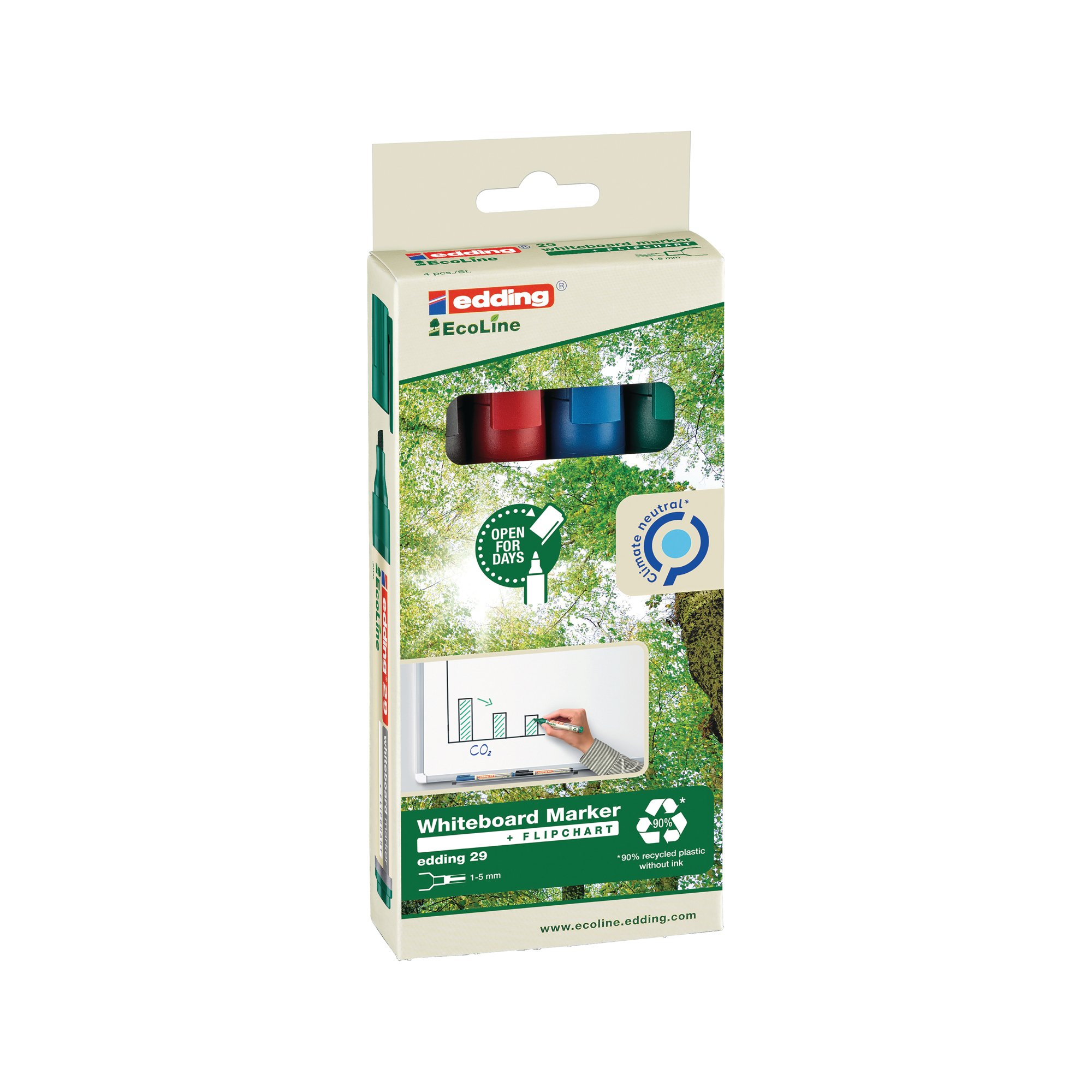 EDDING E-29/4 ECO WB/MRKR ASTD PK4