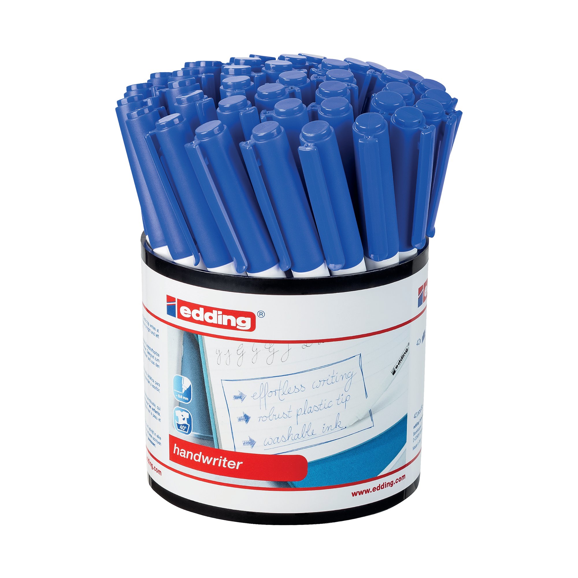 EDDING HANDWRITER PEN BLUE PK42