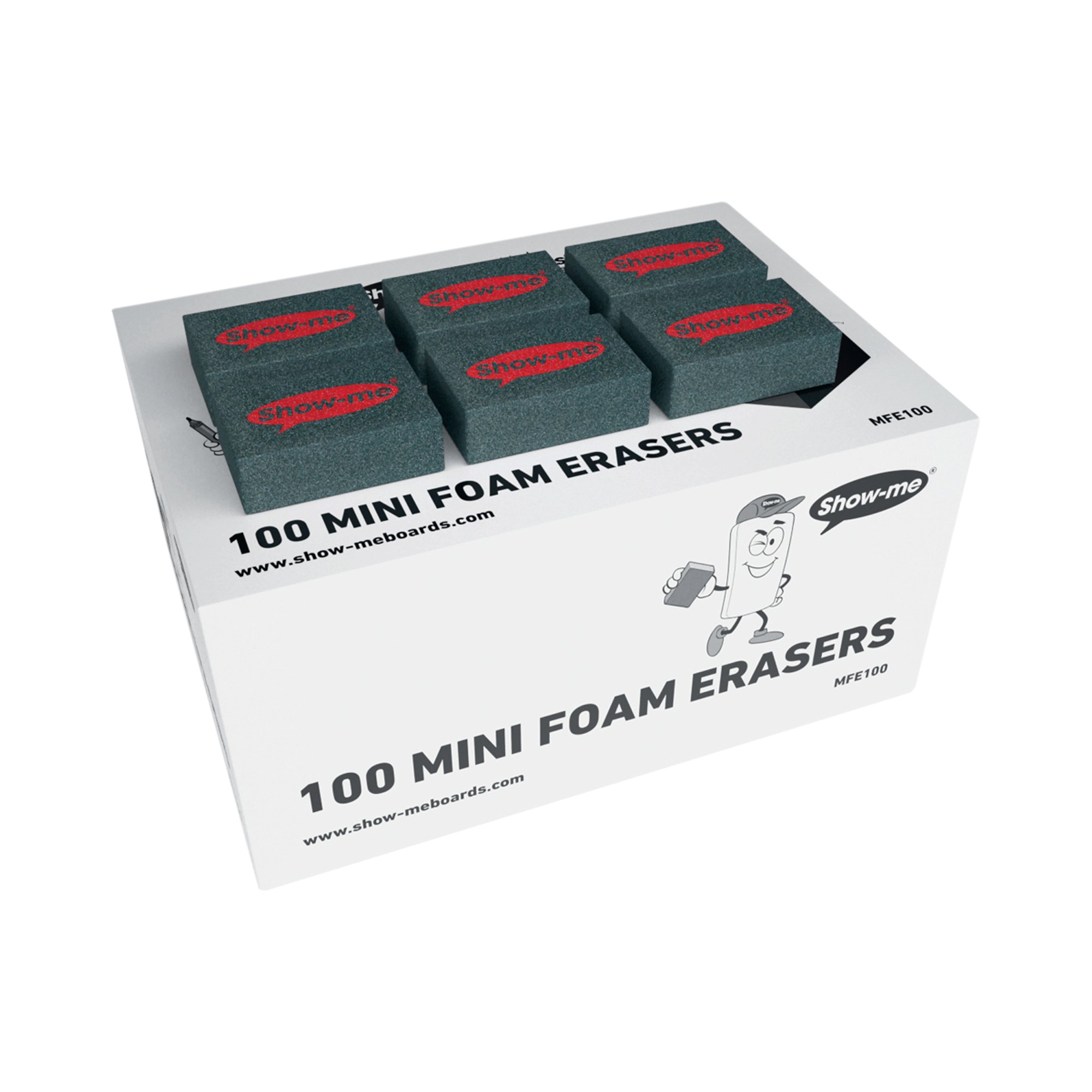SHOW-ME WHITEBOARD ERASER PK100