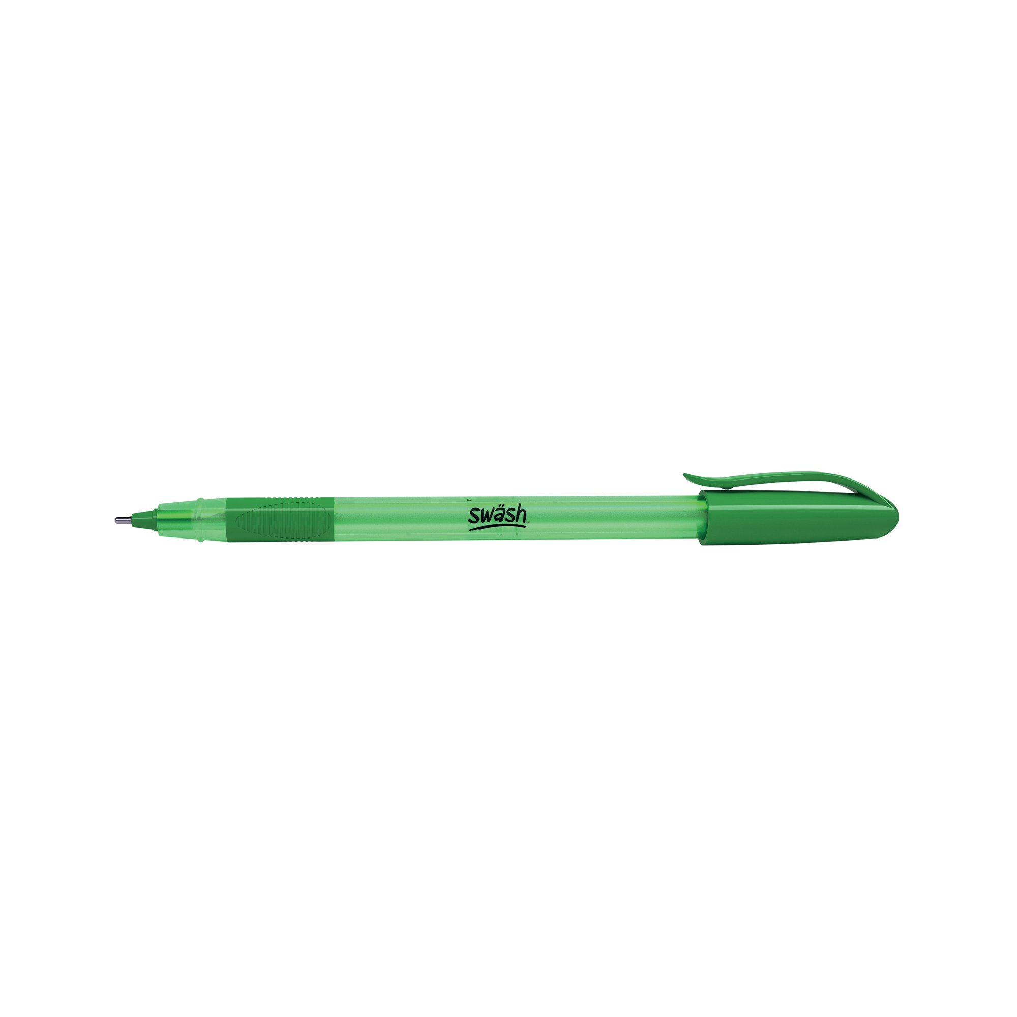 SWASH BALLPOINT W/GRIP GRN 40+3 PK43