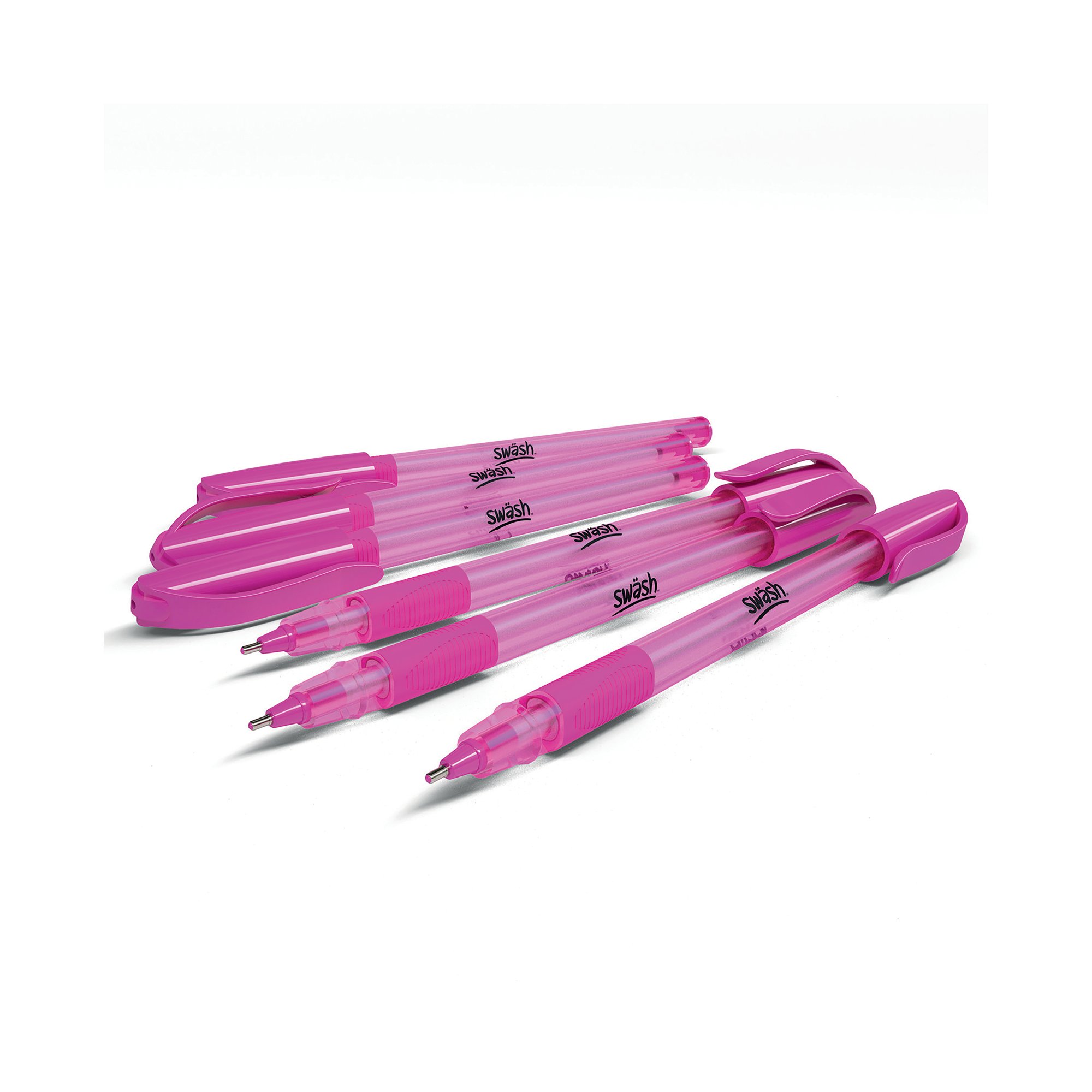 SWASH BALLPOINT W/GRIP PNK 40+3 PK43