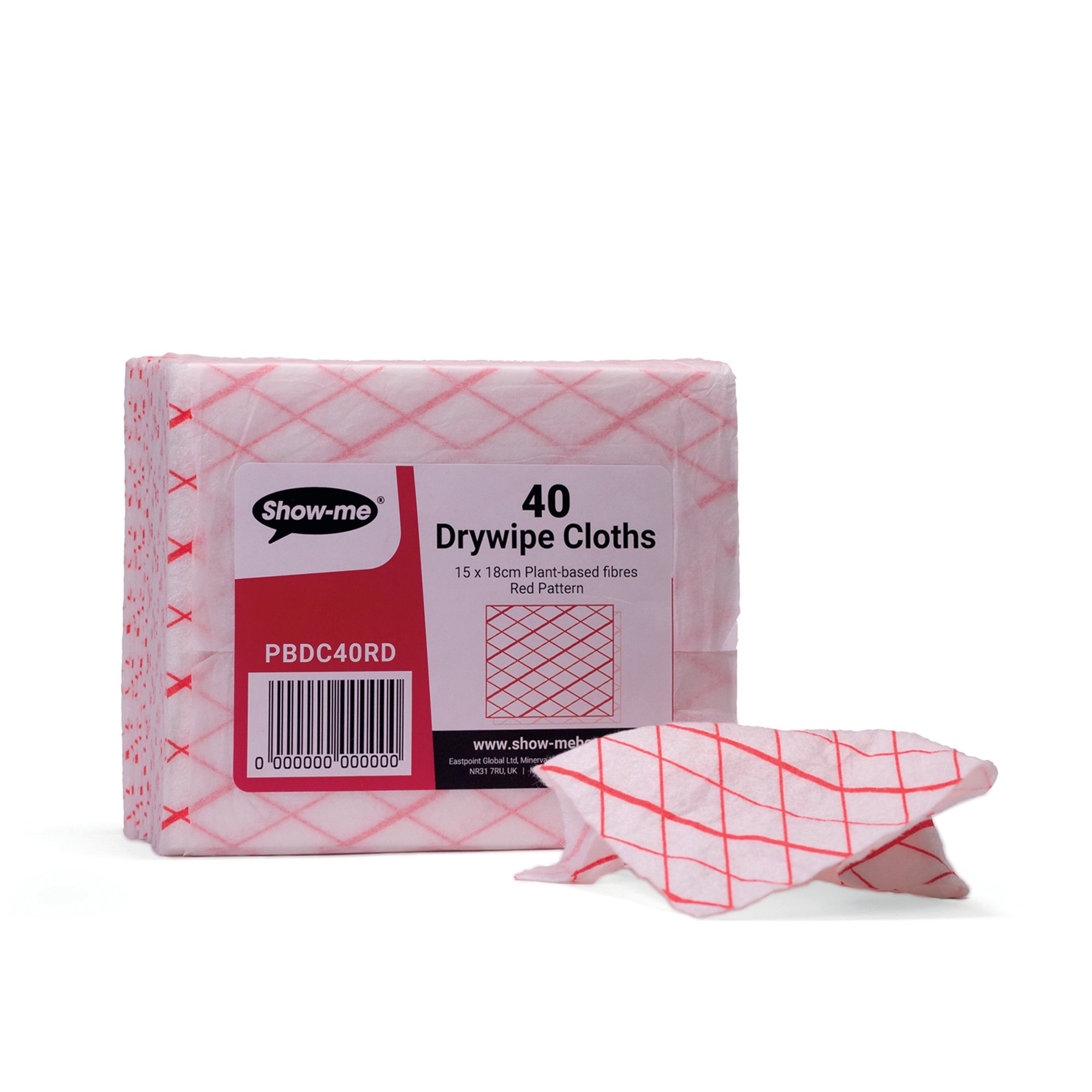 SHOWME PLANT BASE DRYWIPE CLOTH PK40