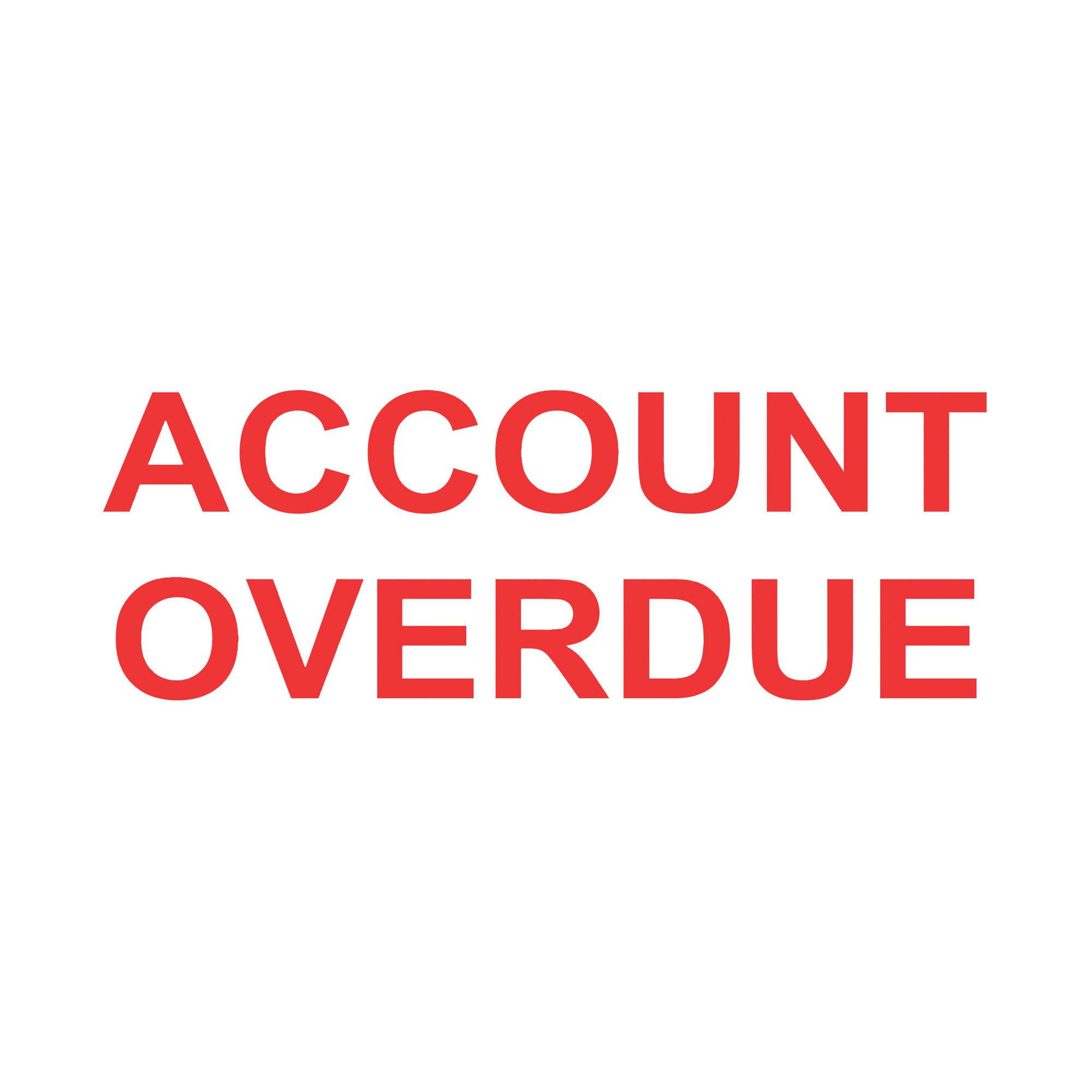 COLOP PRNTR 20 ACCOUNT OVERDUE RED
