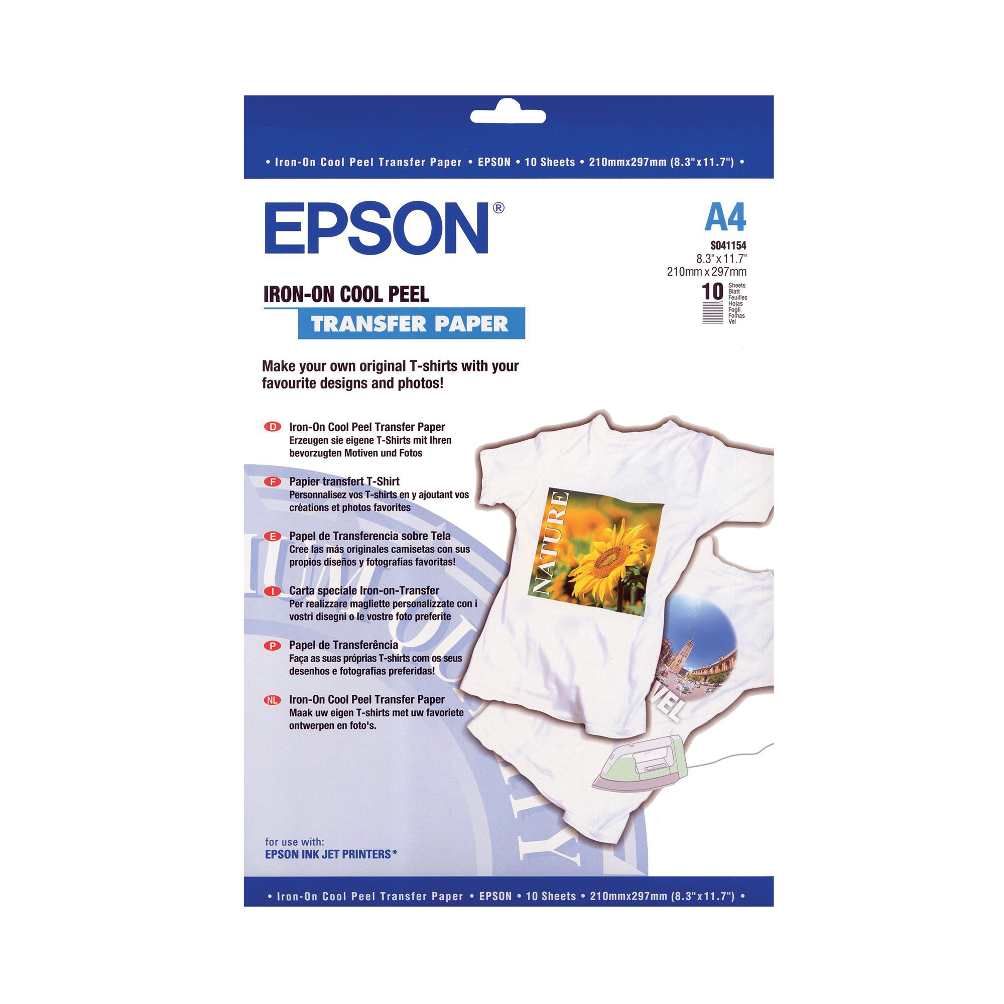 EPSON IRON-ON T-SHIRT TRANSFER PK10