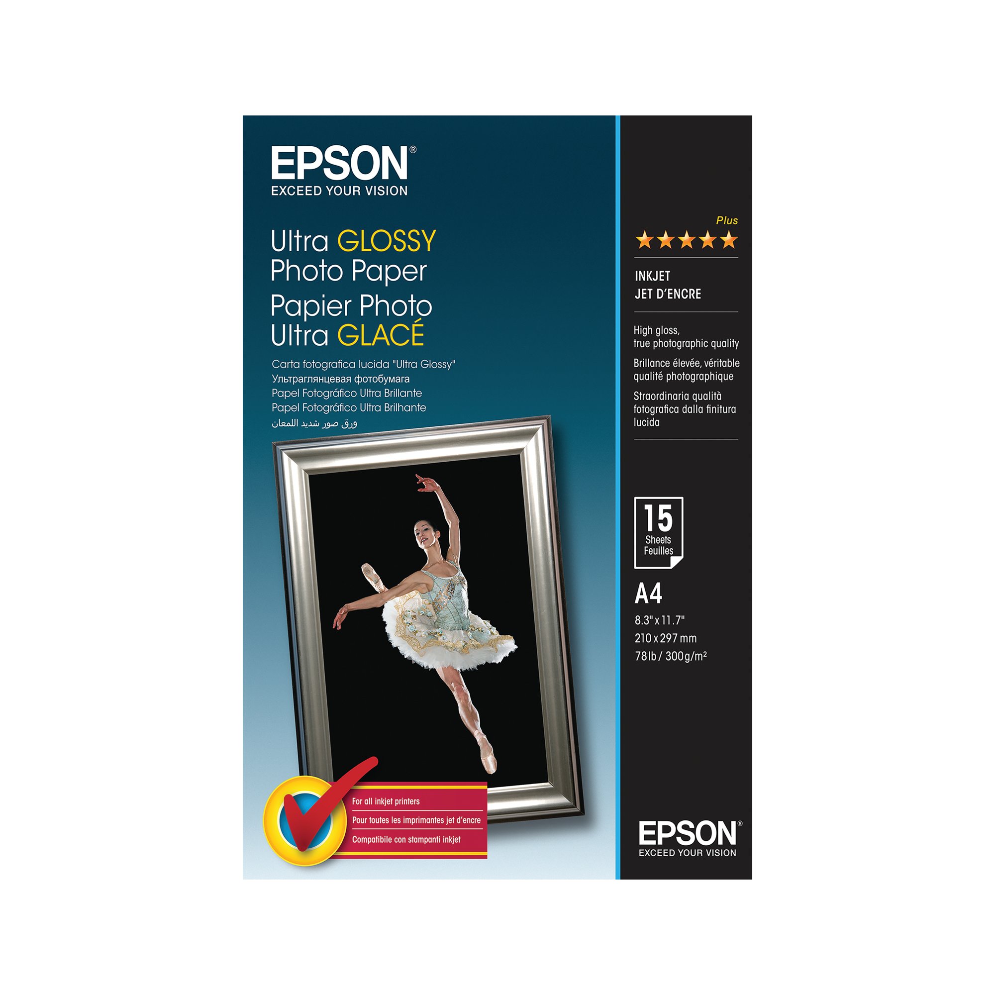 EPSON ULTRA GLY A4 PHOTO PAPER PK15