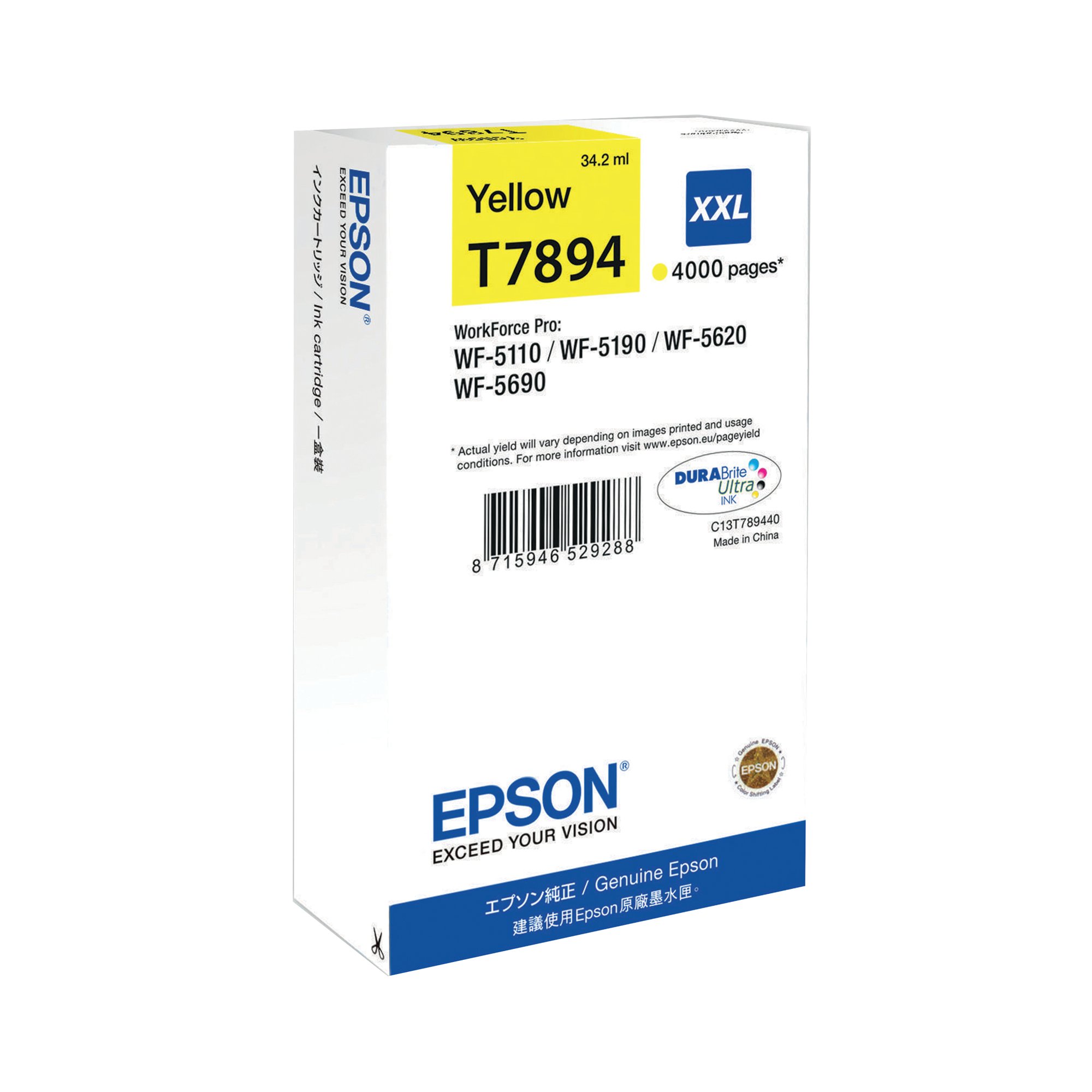 EPSON T7894 INK DURABRITE ULTXXL YLW