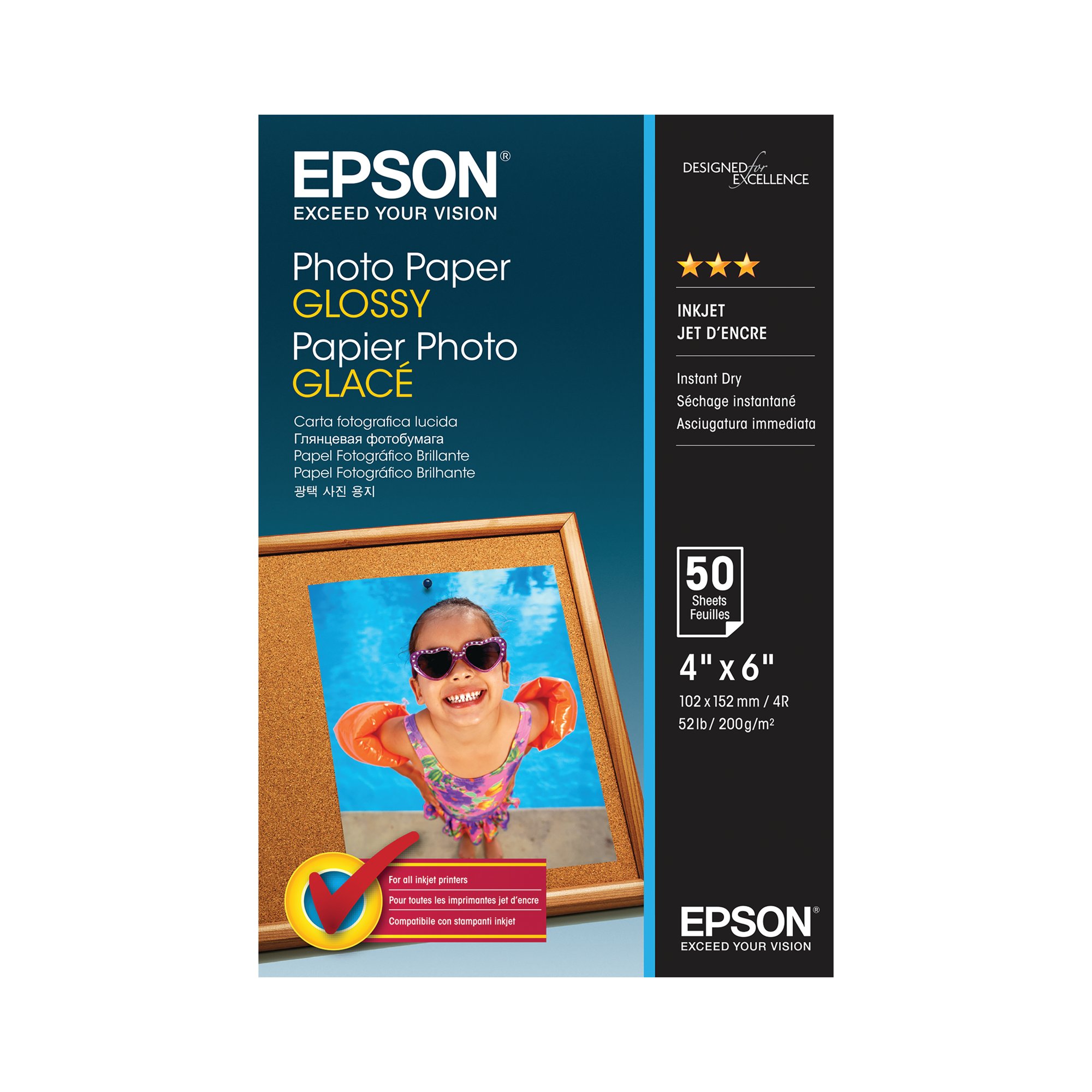 EPSON PHOTO PAPER 10X15 200GSM PK50