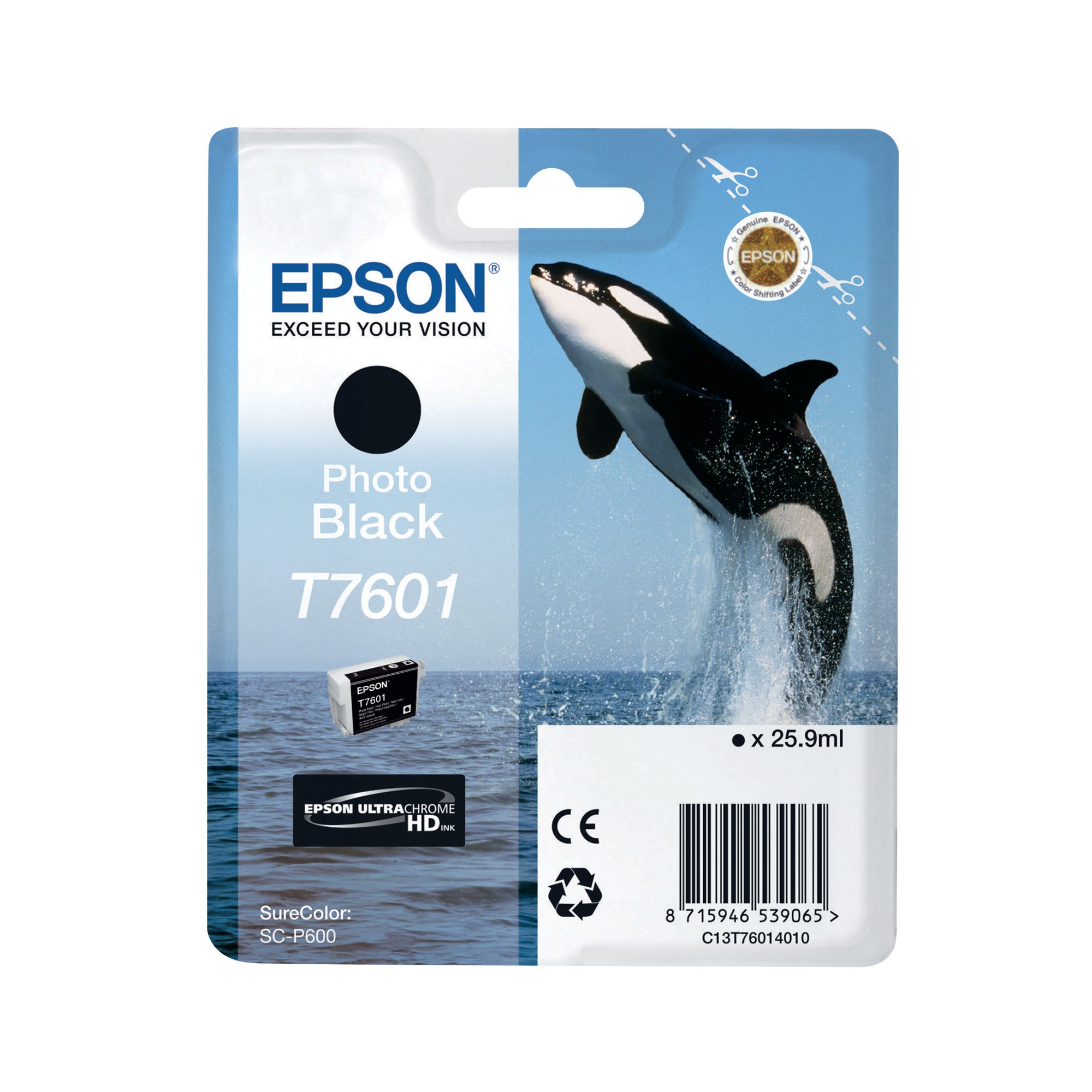EPSON T7601 INK ULT CHR HD PHOTO BLK