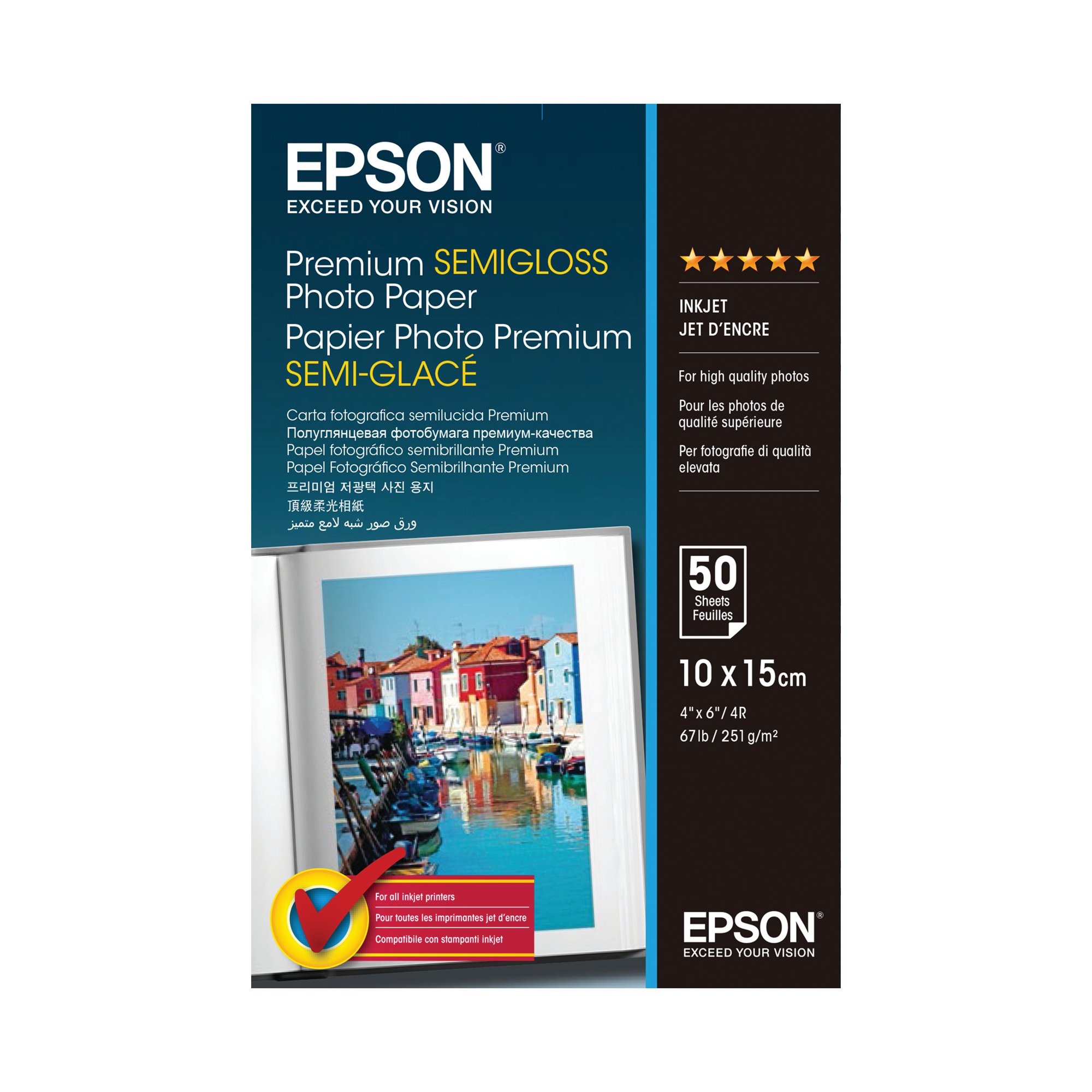 EPSON PREM SEMI-GLOSS PHT PPR 10X15