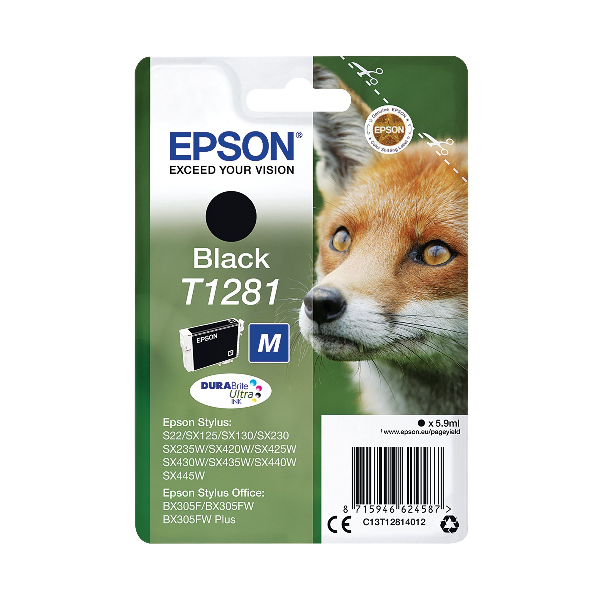 EPSON T1281 INK DURABRITE ULT BLACK