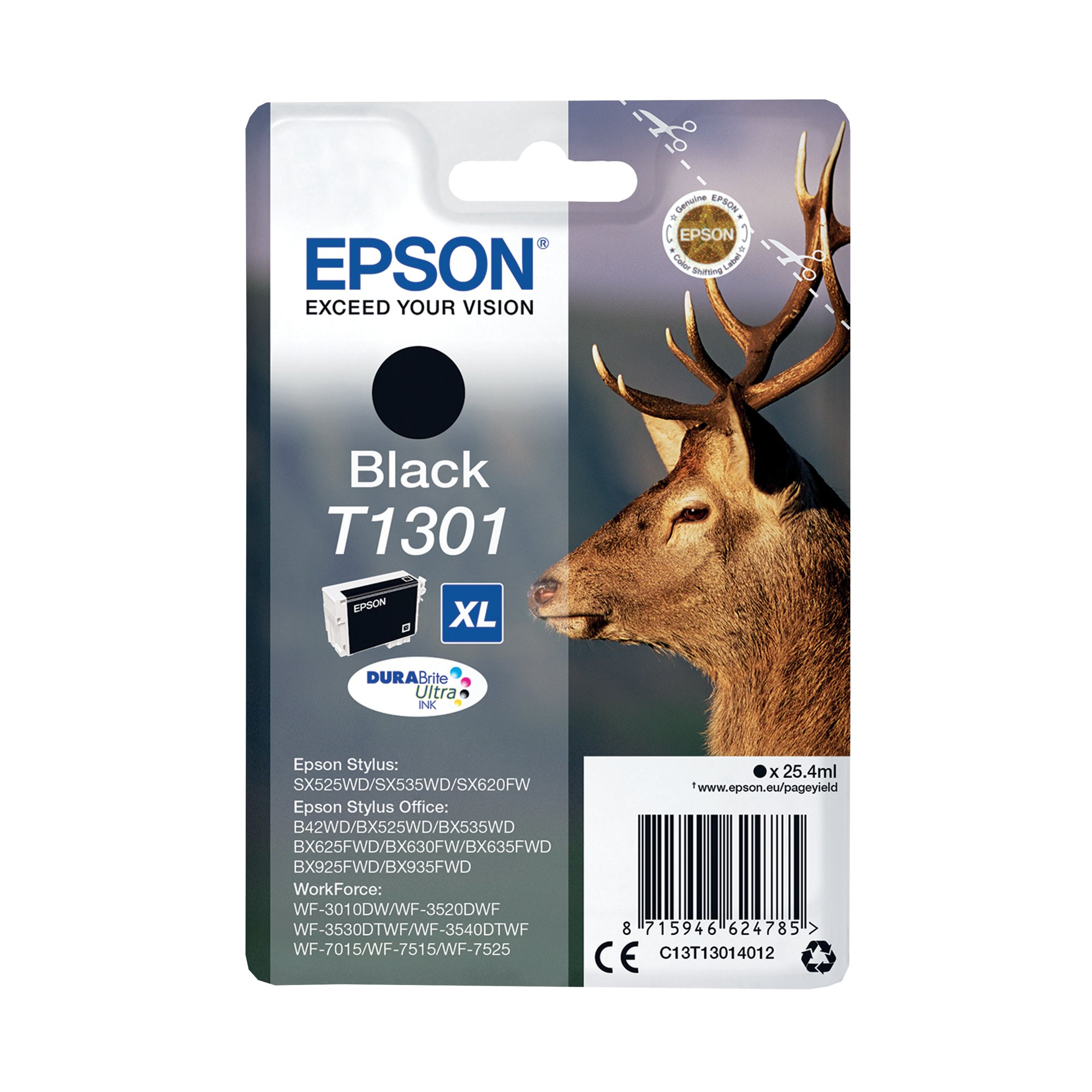 EPSON T1301 INK DURABRITE XHY BLK