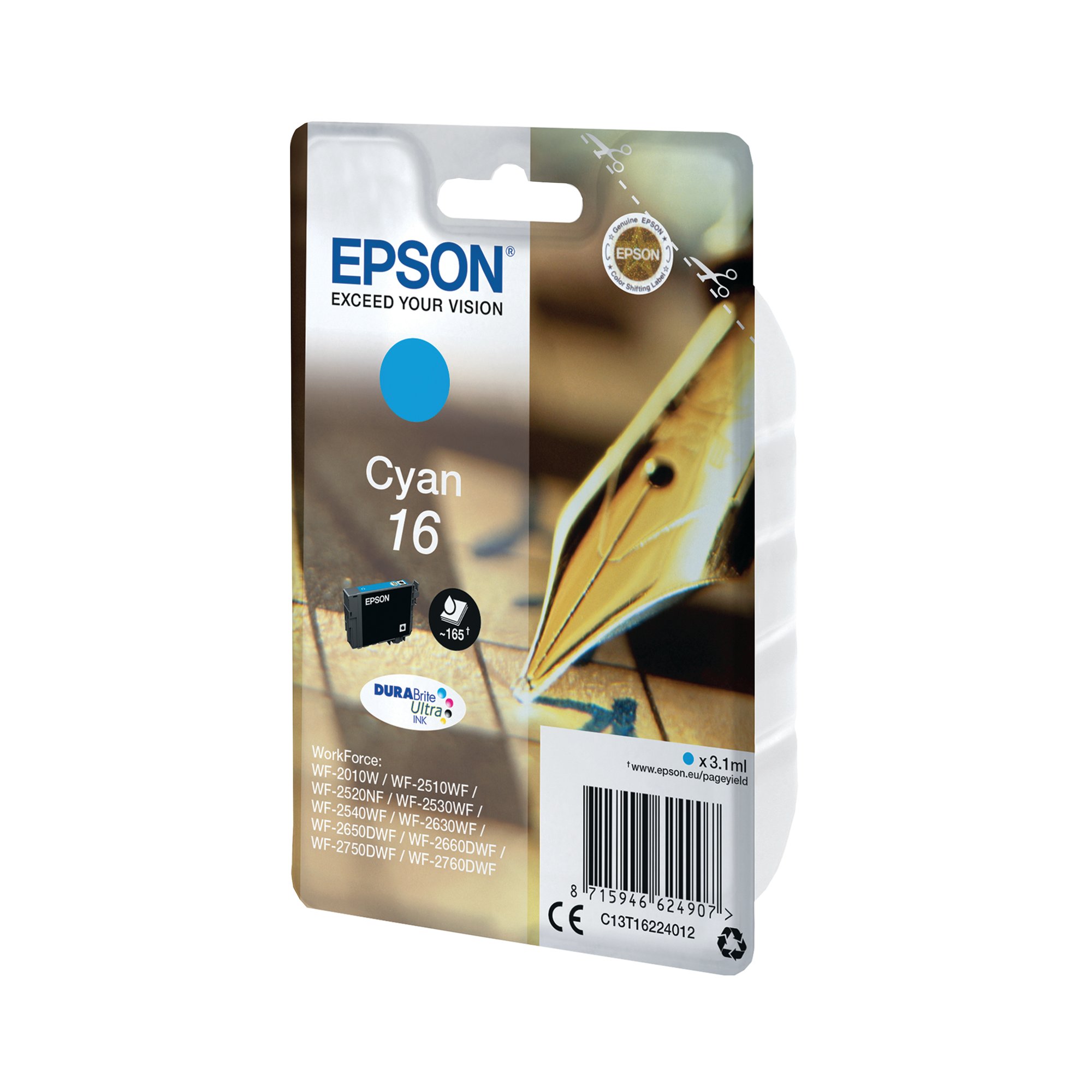 EPSON 16 INKJET CARTRIDGE CYAN
