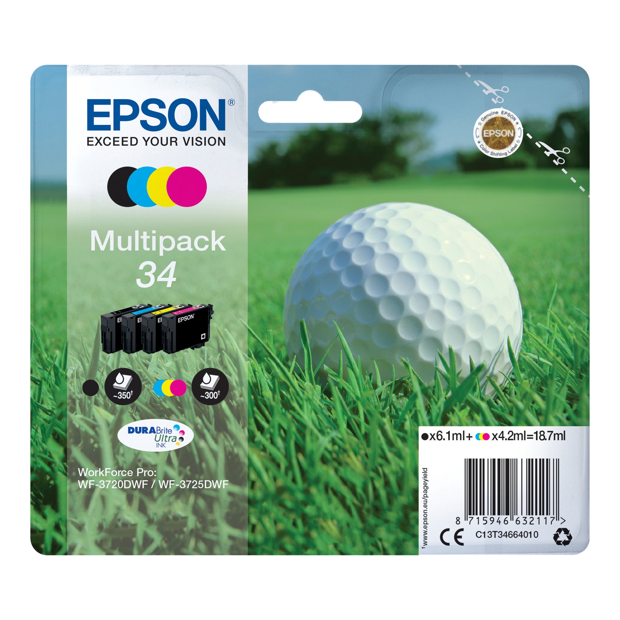EPSON 34 INK CARTRIDGE MULTIPK CMYK