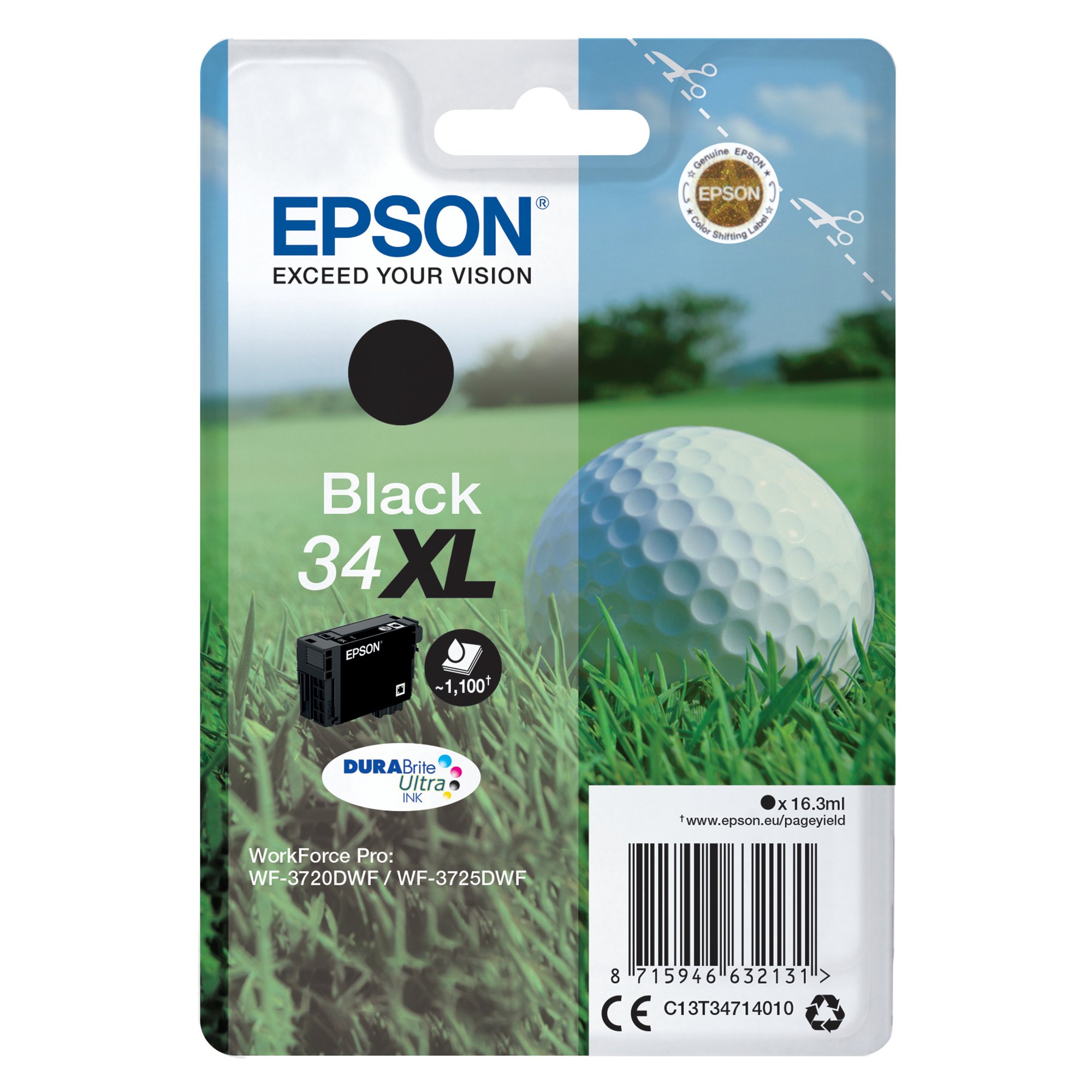 EPSON 34XL INK CARTRIDGE HY BLACK