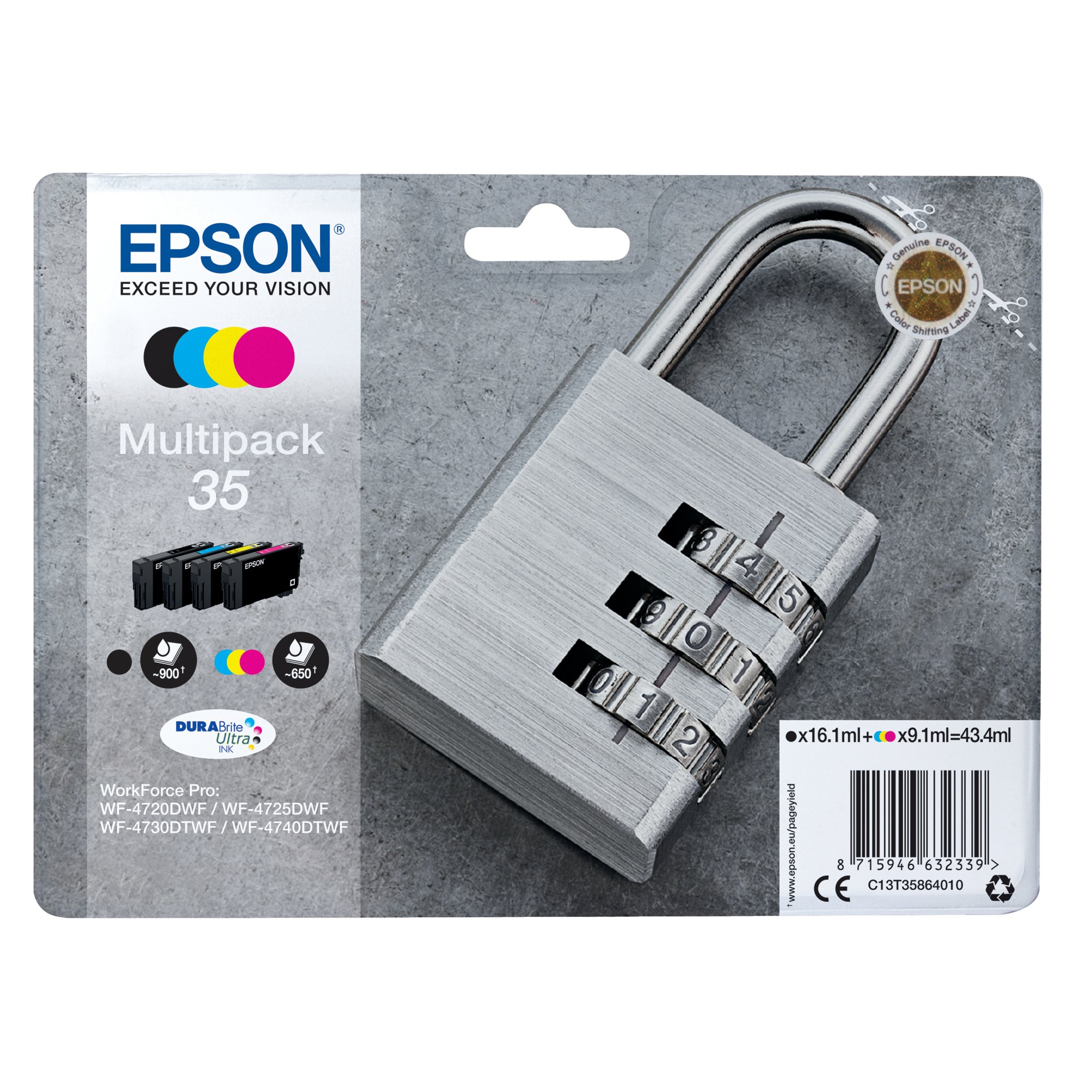 EPSON 35 INK CARTRIDGE MULTIPK CMYK