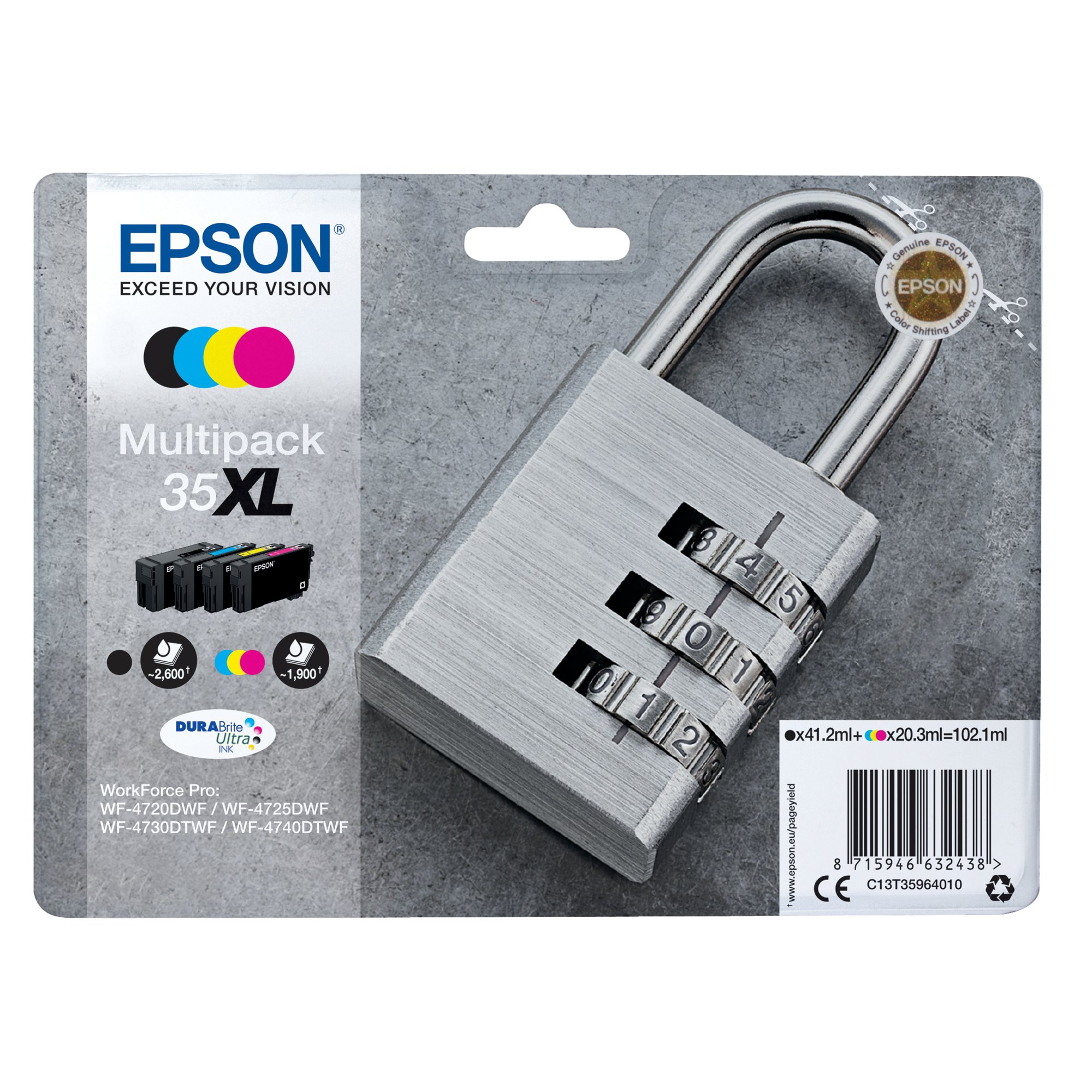 EPSON 35XL INK CARTRIDGE HY CMYK