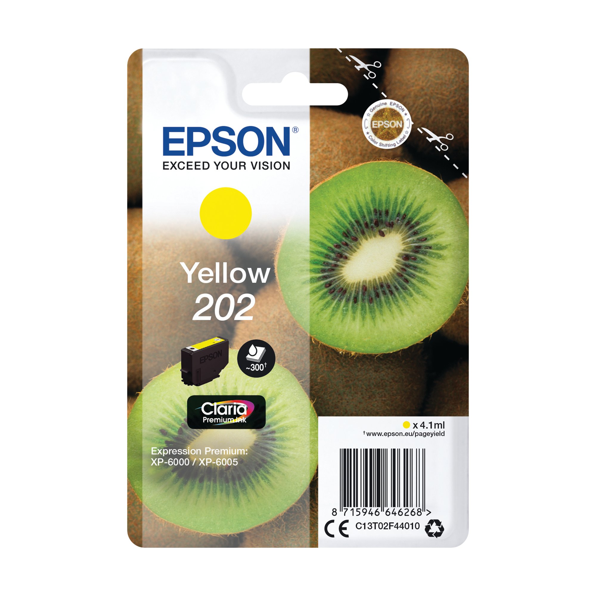 EPSON 202 INK CARTRIDGE YELLOW