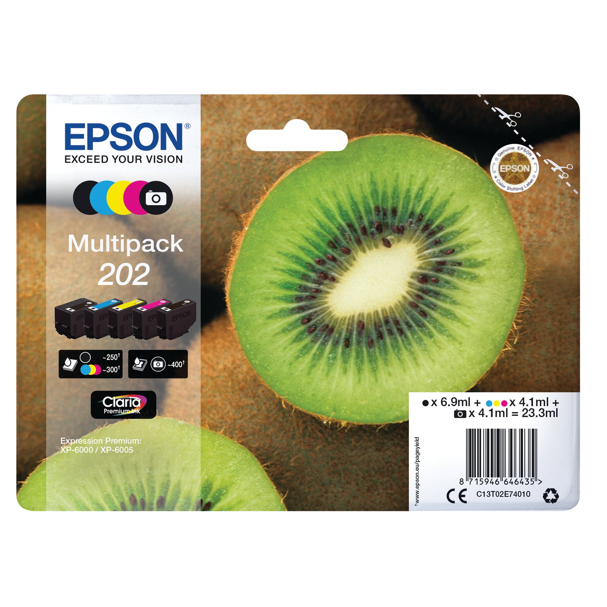 EPSON 202 INK MULTIPACK CMYK/PHT BLK