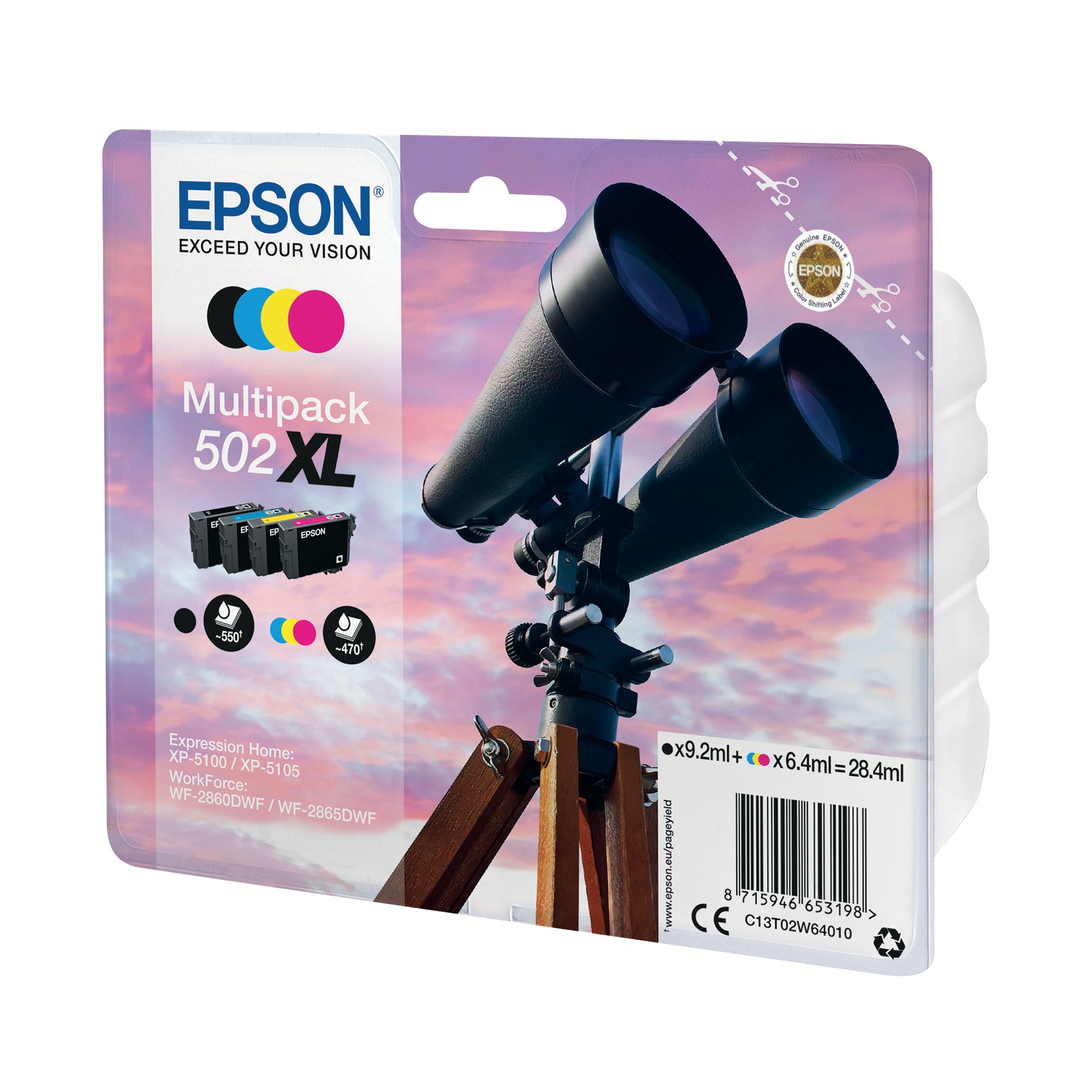 EPSON 502XL INK CART MULTIPACK CMYK