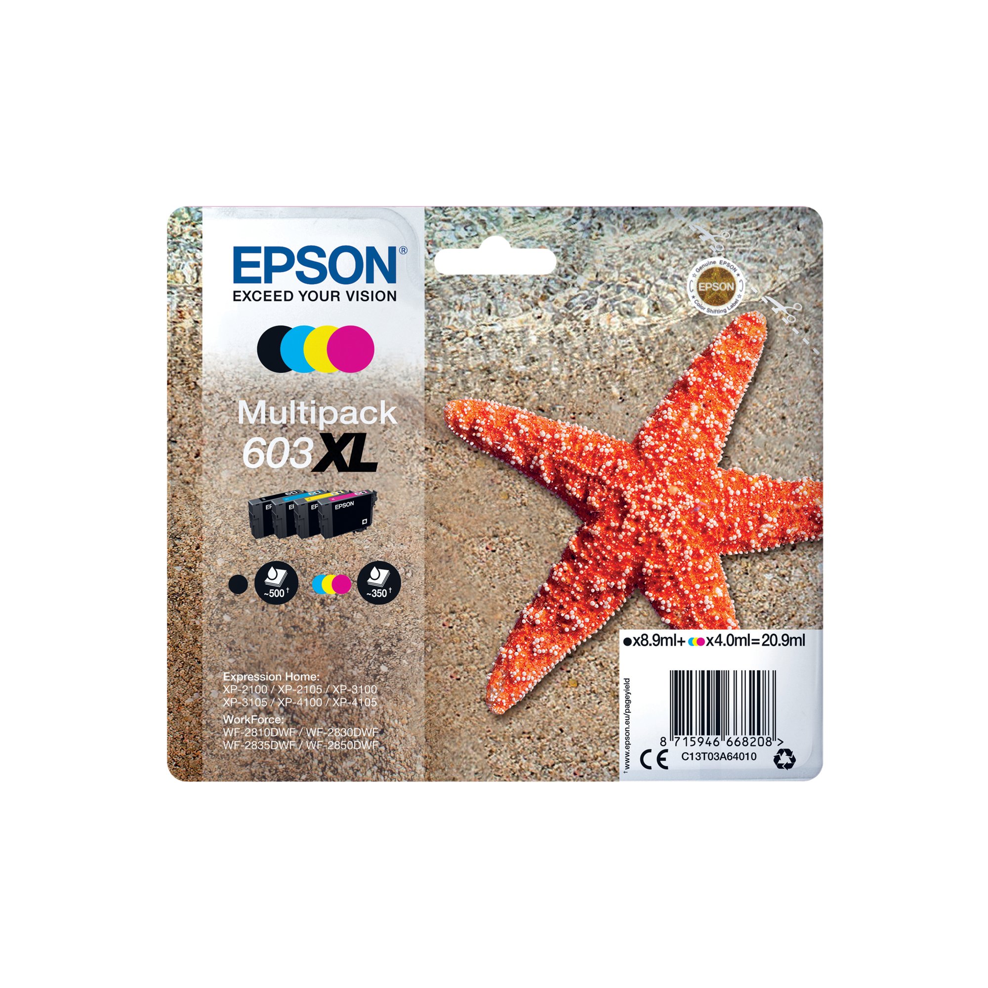 EPSON 603XL STARFISH INK MLTIPK CMYK