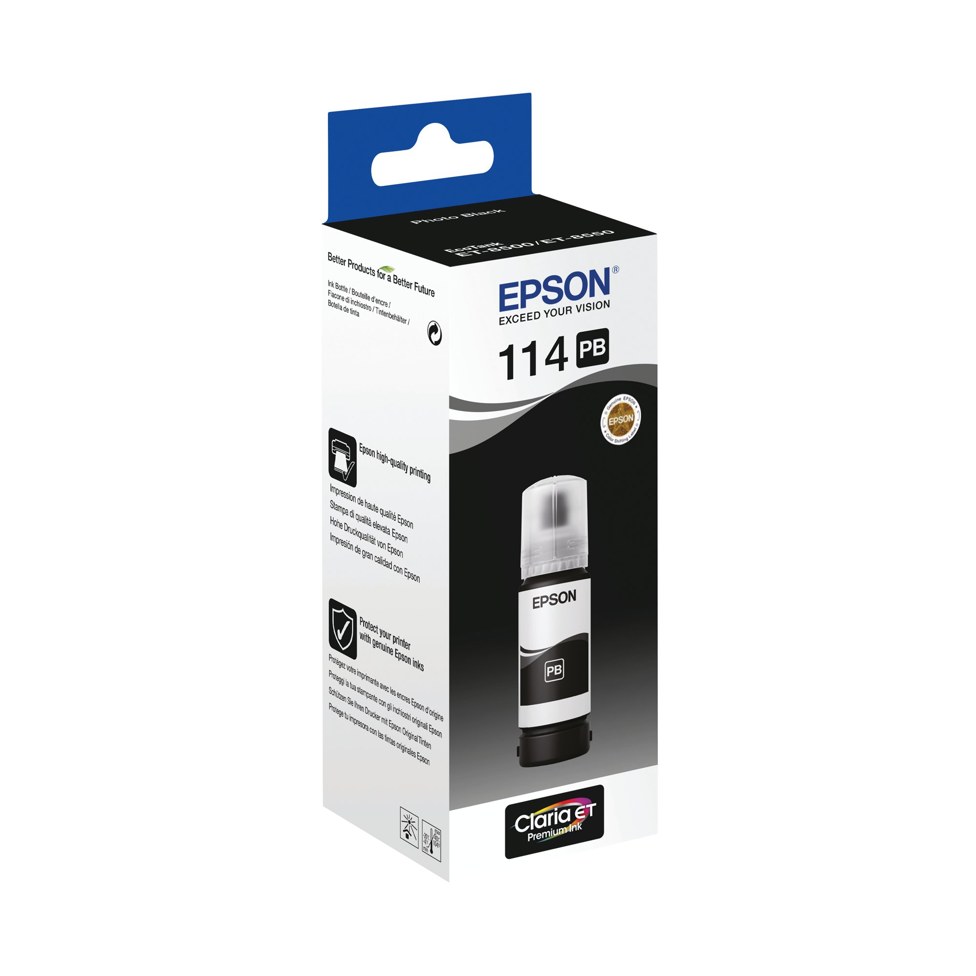 EPSON 114 INK BOTTLE ECOTANK PHO BLK