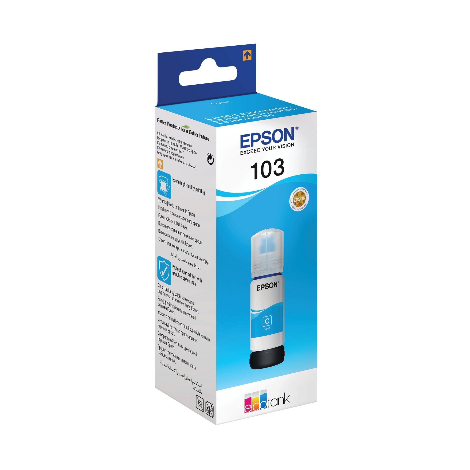 EPSON 103 INK BOTTLE ECOTANK CYAN