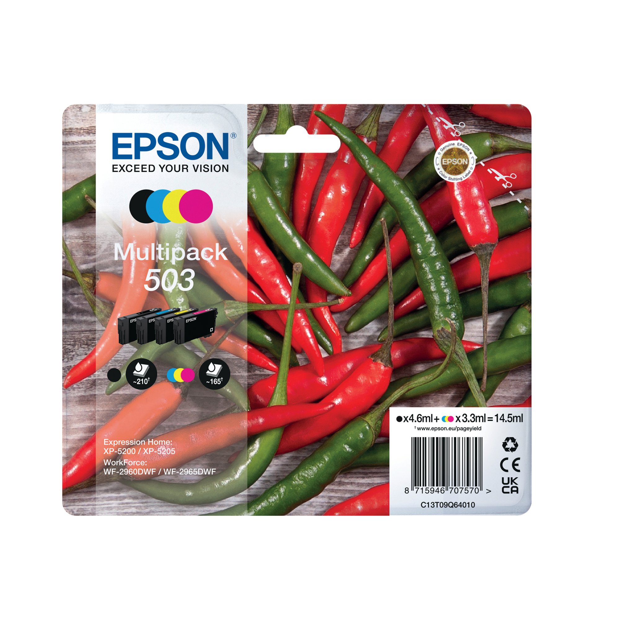 EPSON 503 INK CARTRIDGE MULTIPK CMYK