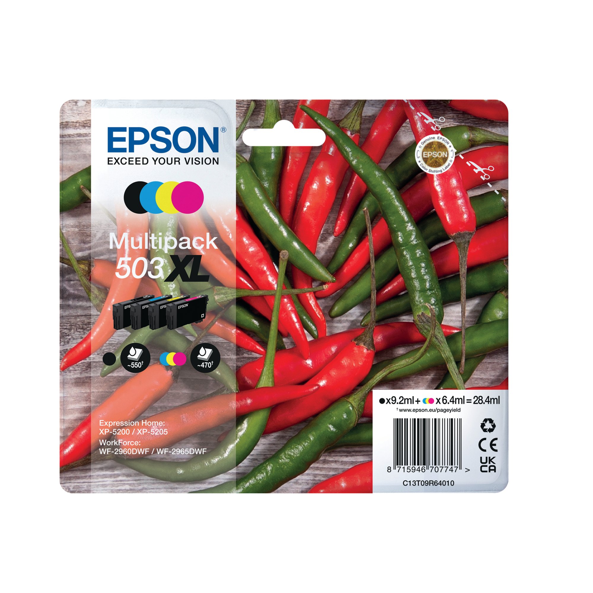 EPSON 503XL INK CART HY MULTIPK CMYK