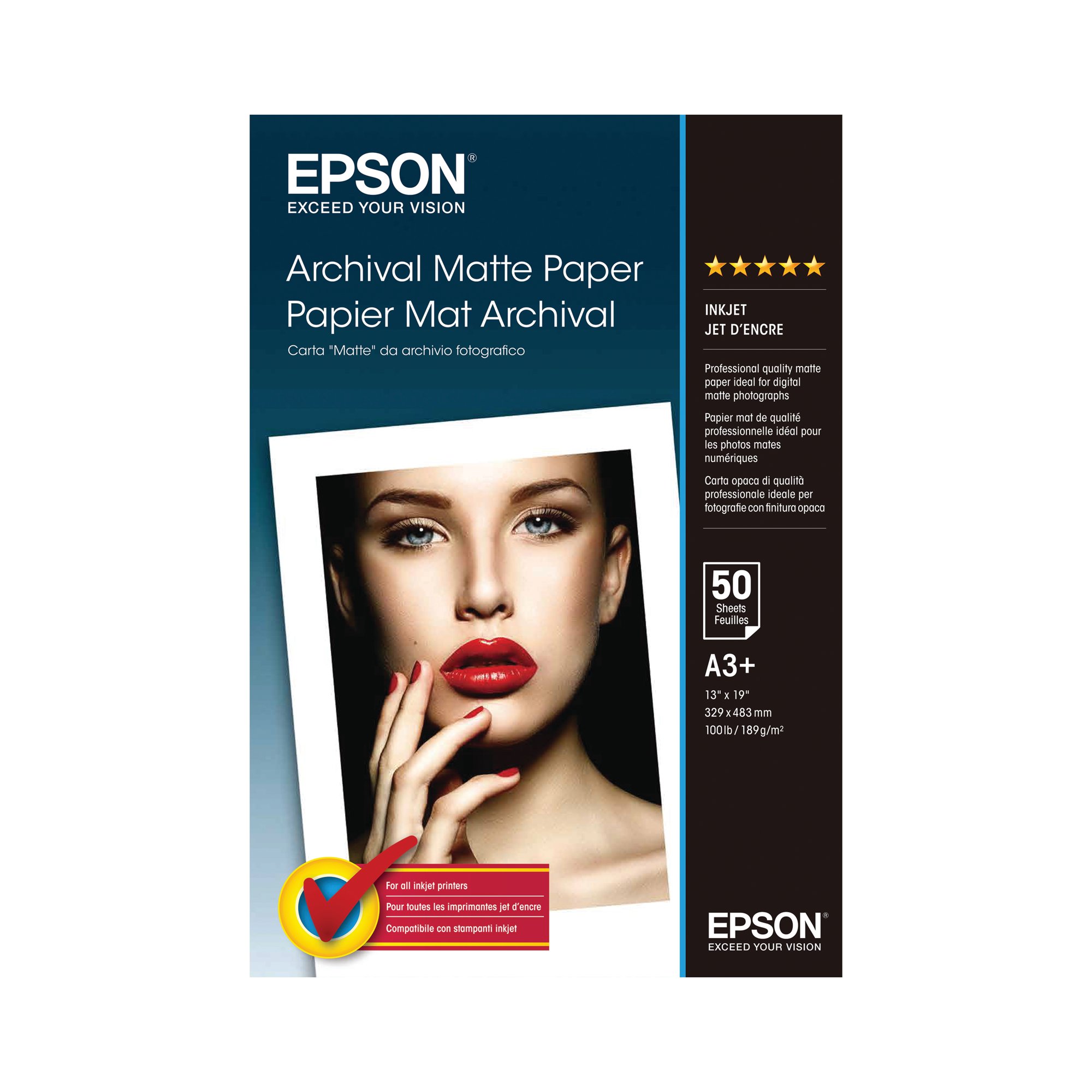 EPSON A3 ARCHIVAL MATTE WHITE PK50