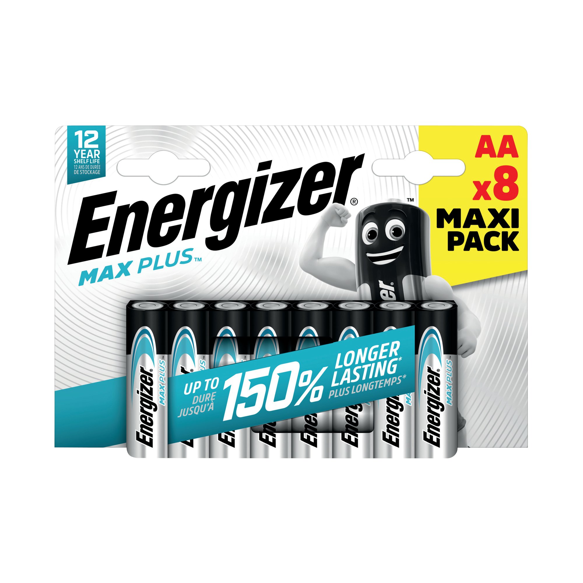 ENERGIZER MAX PLUS AA BATTERY PK8