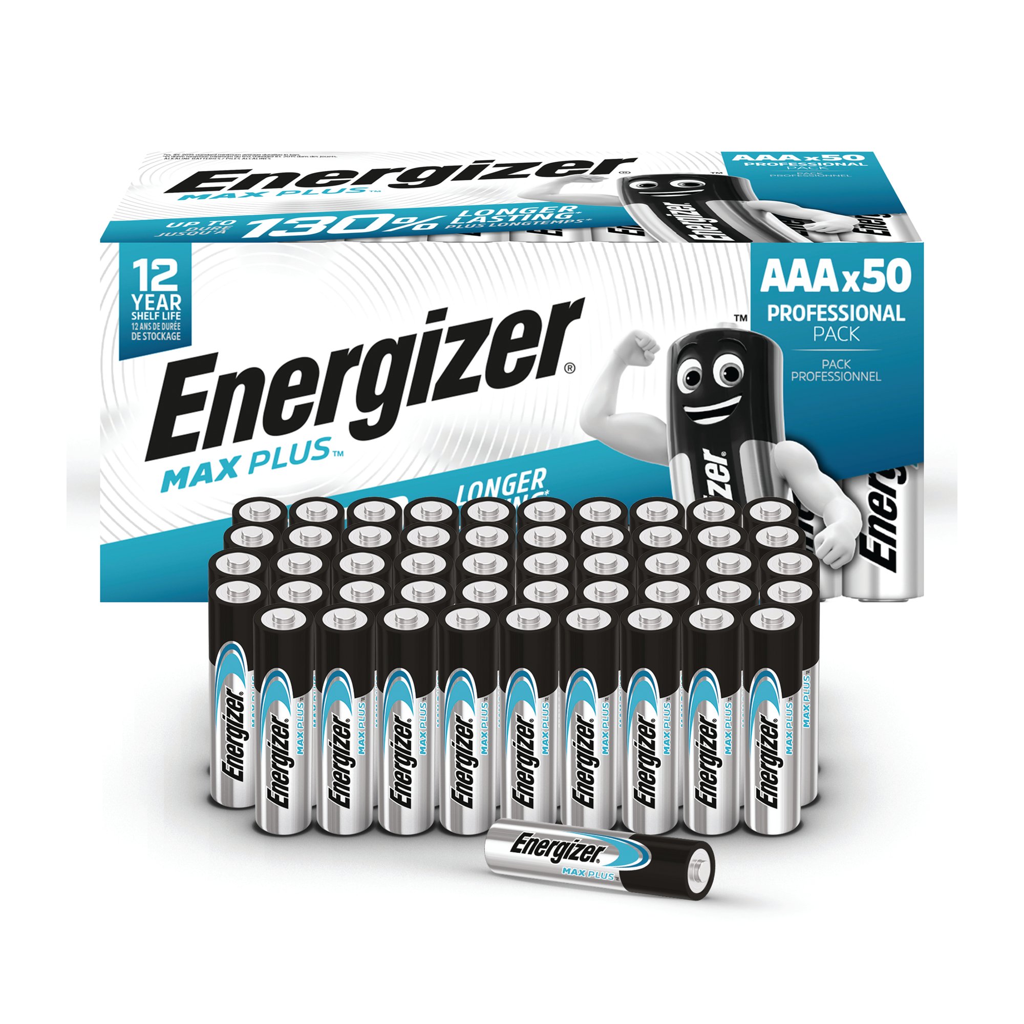 ENERGIZER MAX PLUS AAA BATTERY PK50