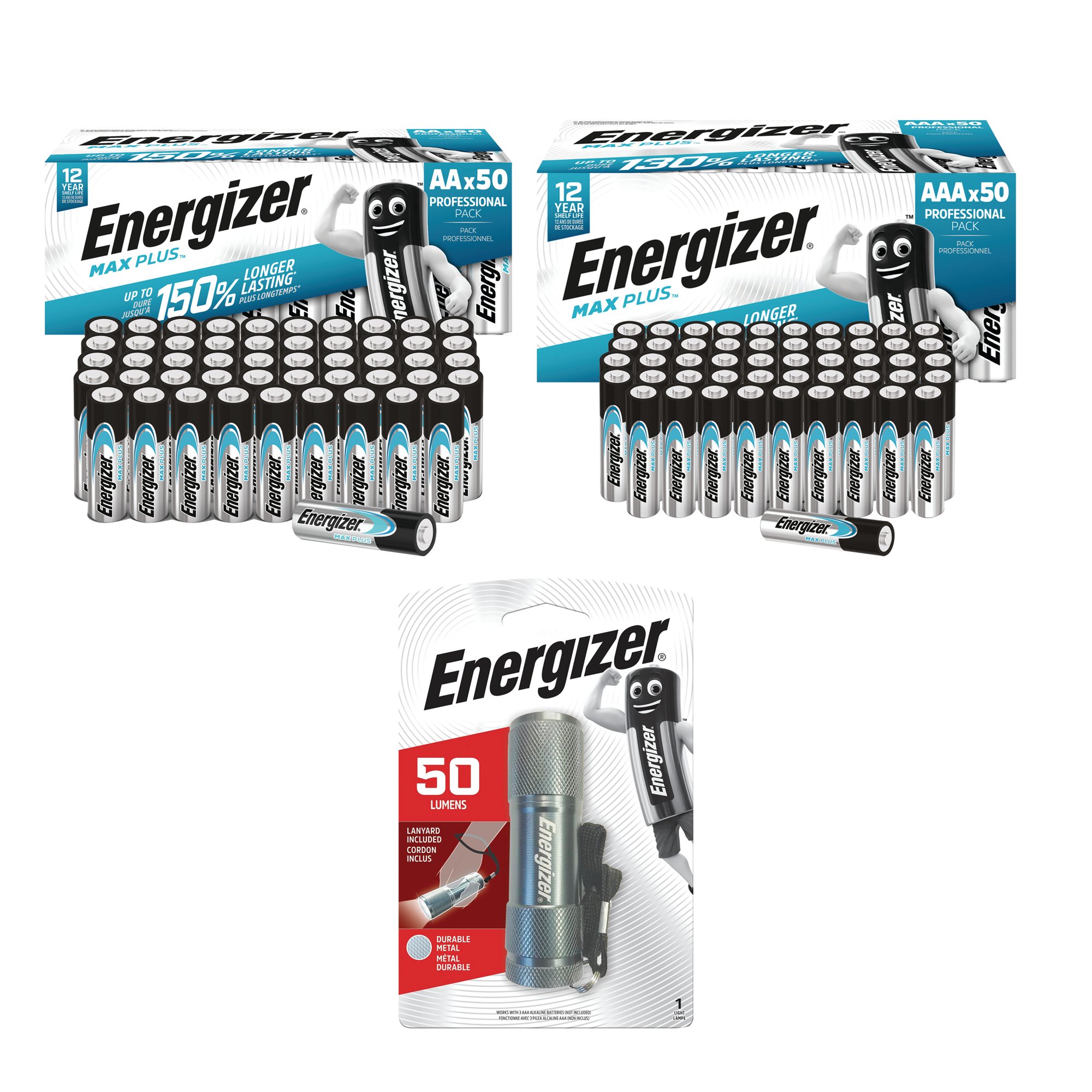 ENERGIZER MAX+ AA + AAA + FOC TORCH