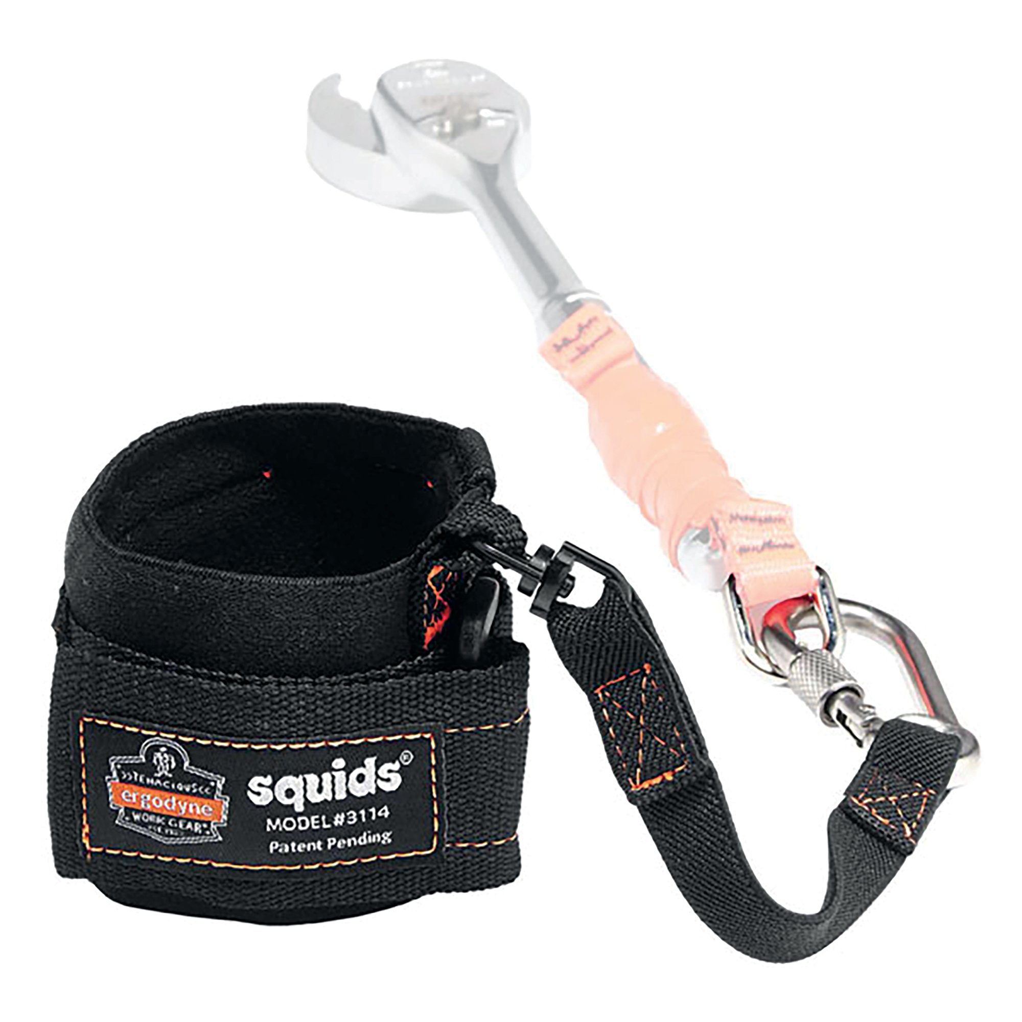 PULL-ON WRIST TOOL LANYARD CARABINER
