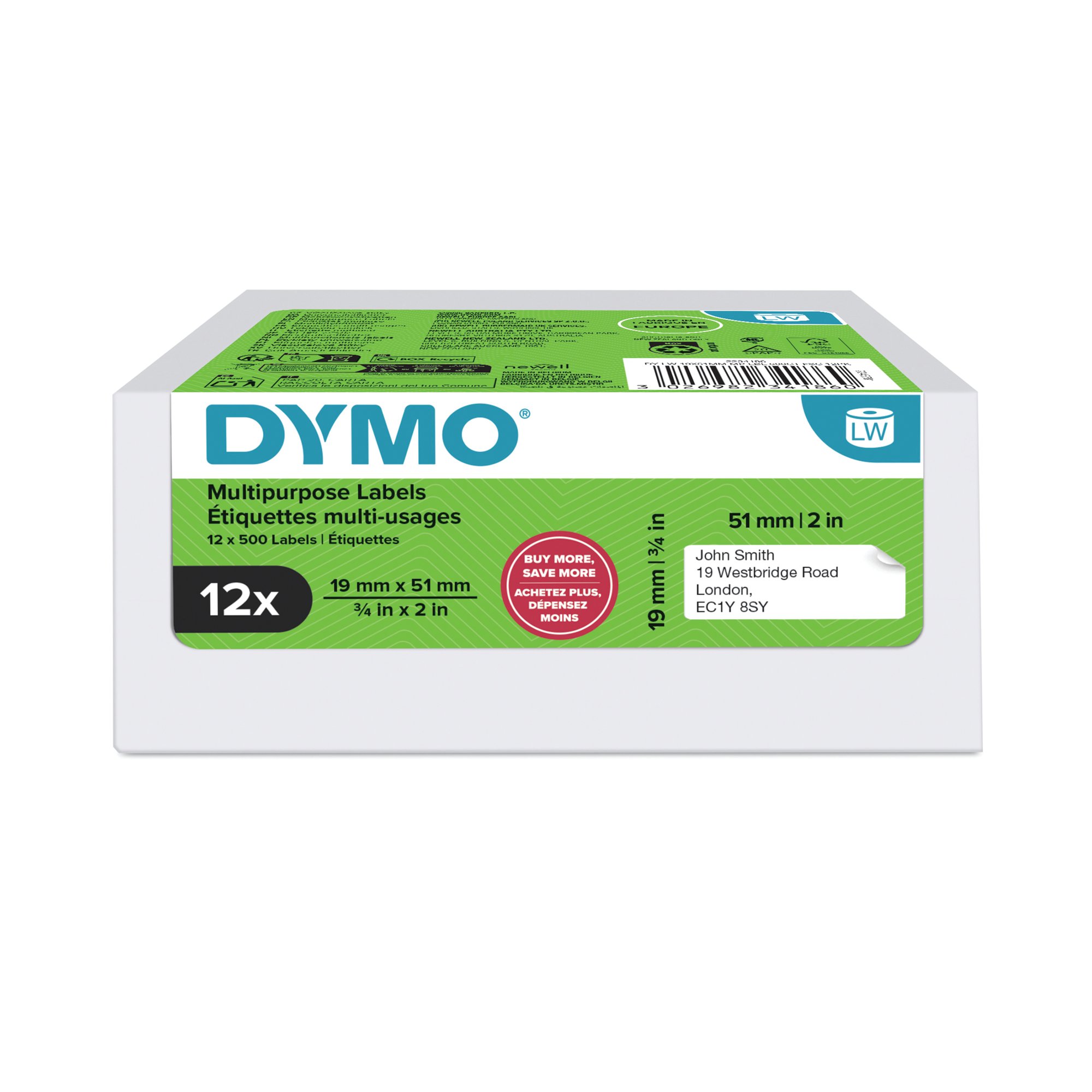DYMO MPPS LAB 19X51MM PK12