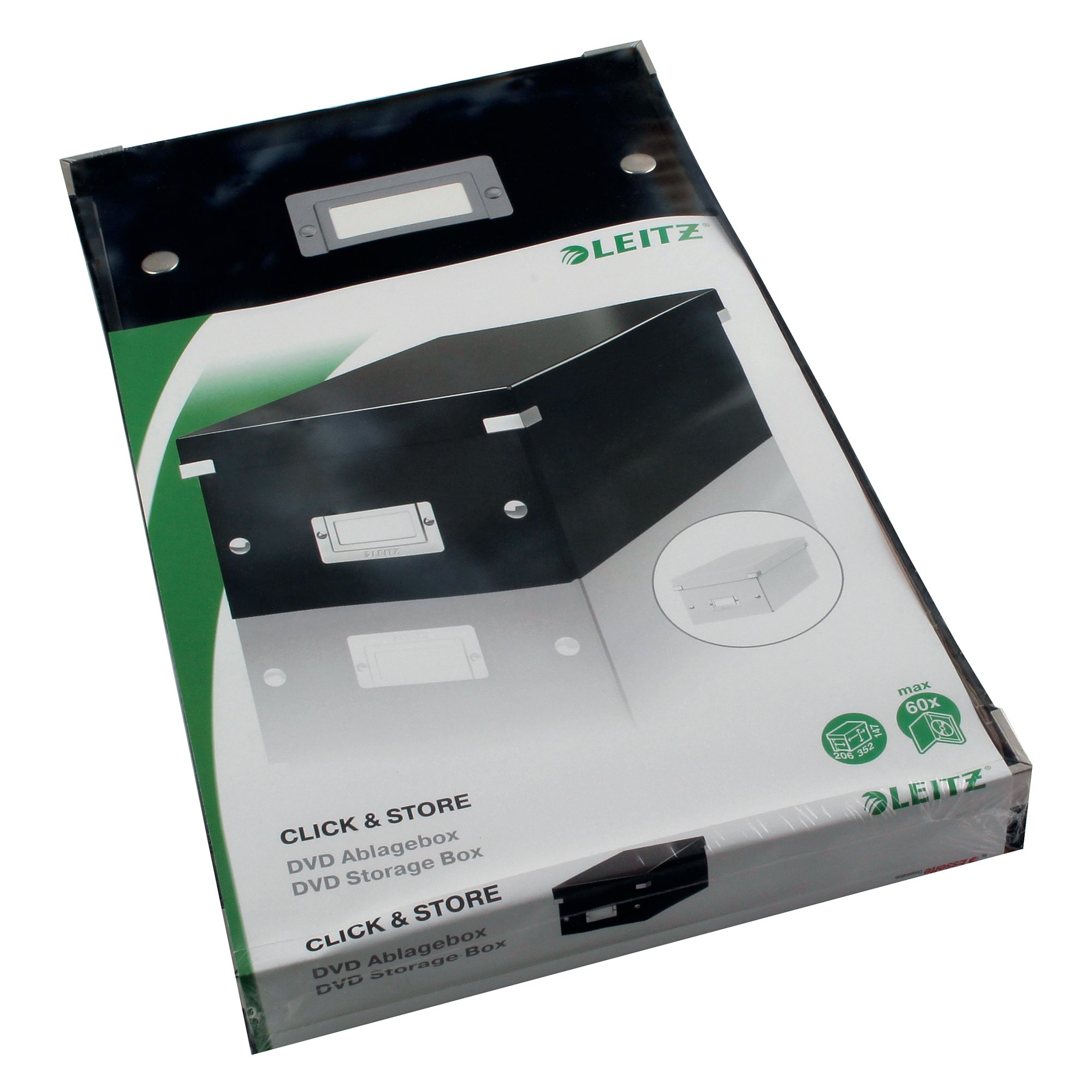 LEITZ CLICK AND STORE DVD BOX BLACK