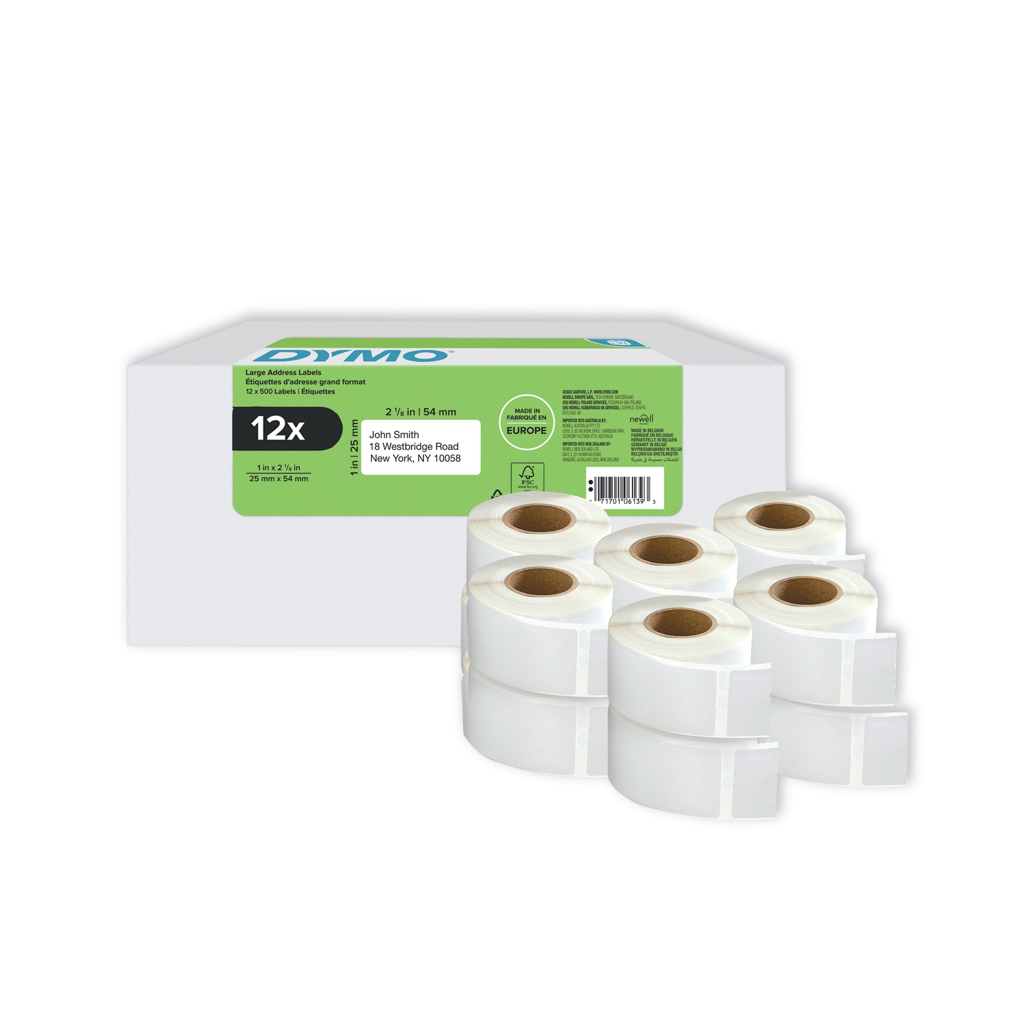 DYMO LABELWRITER ADDR LAB 25X54 PK12