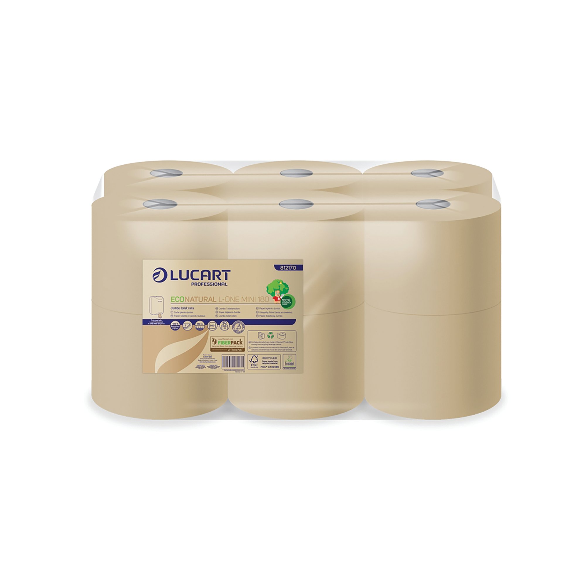 LUCART ECONA L-ONE MIN TOILET RL P12