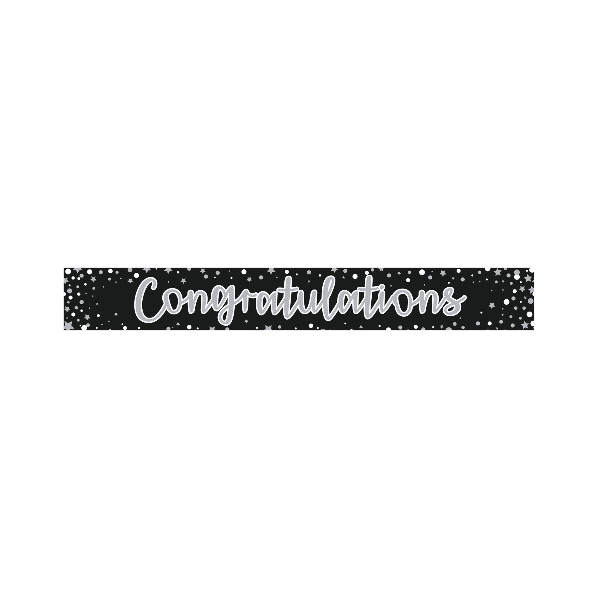 CONGRATULATIONS PARTY BANNER PK6