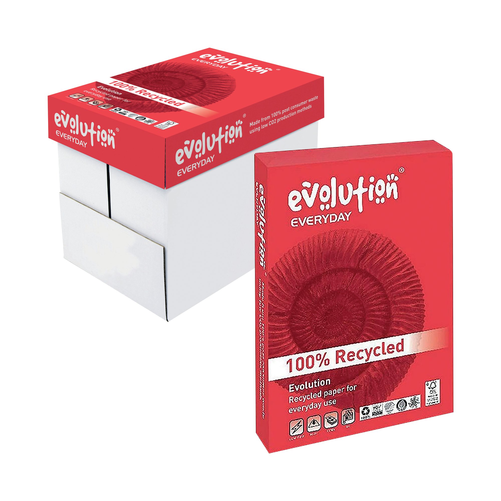 EVOLUTION EDAY PPR A4 80G WHT PK2500