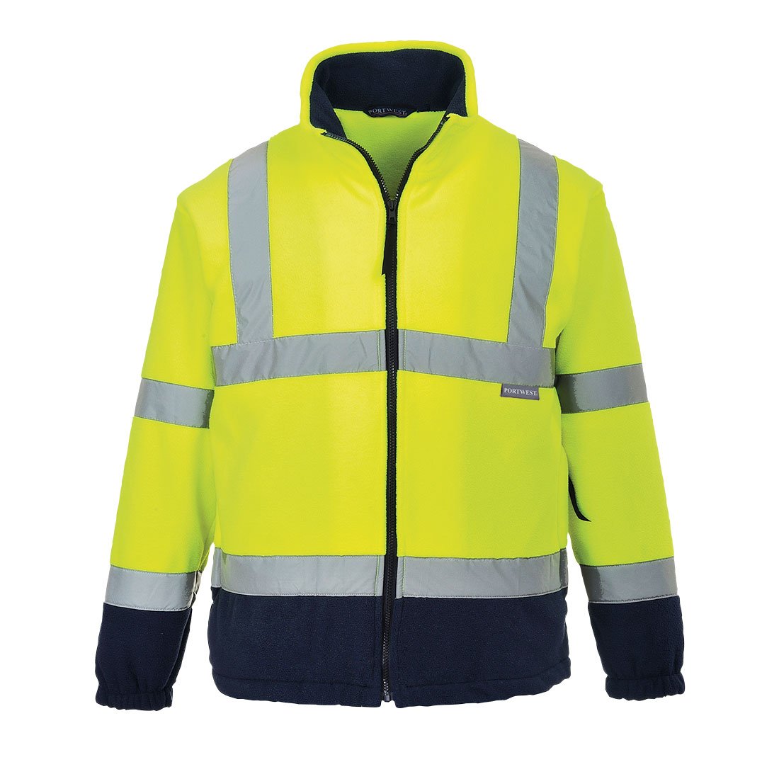 HI-VIS CONTRAST FLEECE YLW/NAVY M